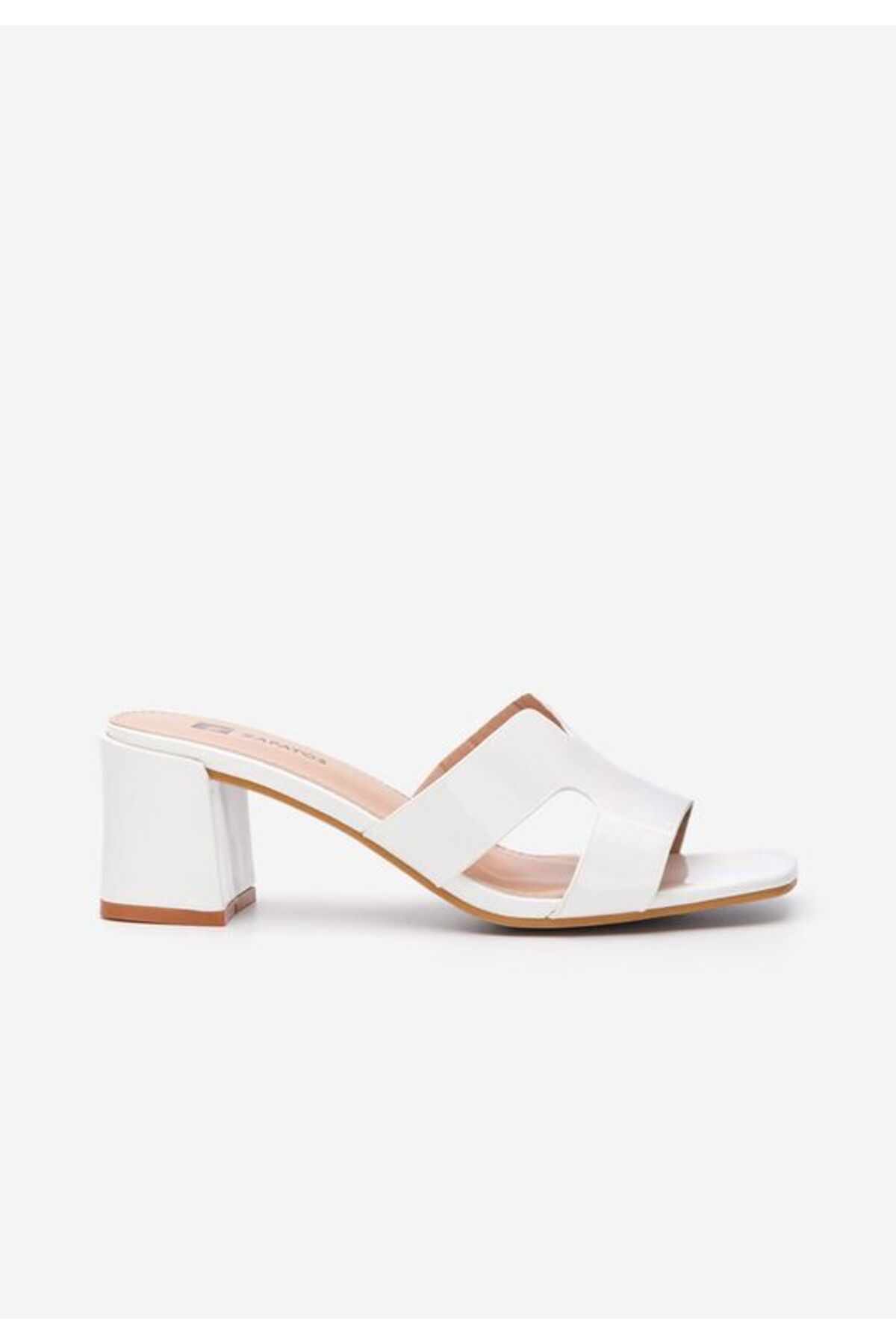 B T Shoes-Alemena white heeled slippers 3