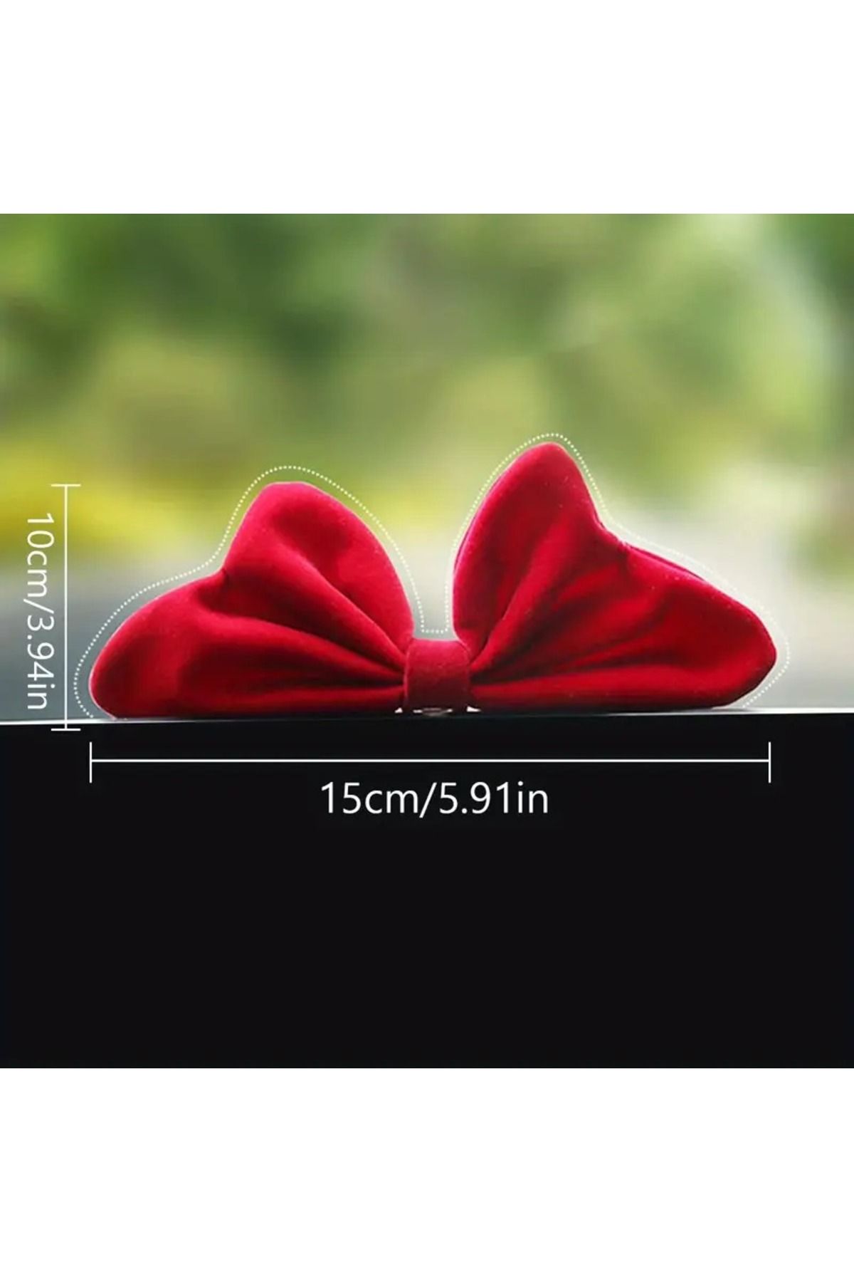 Dodemert Home-Red Ribbon Console Instrument Panel &Rearview Mirror Accessory 4