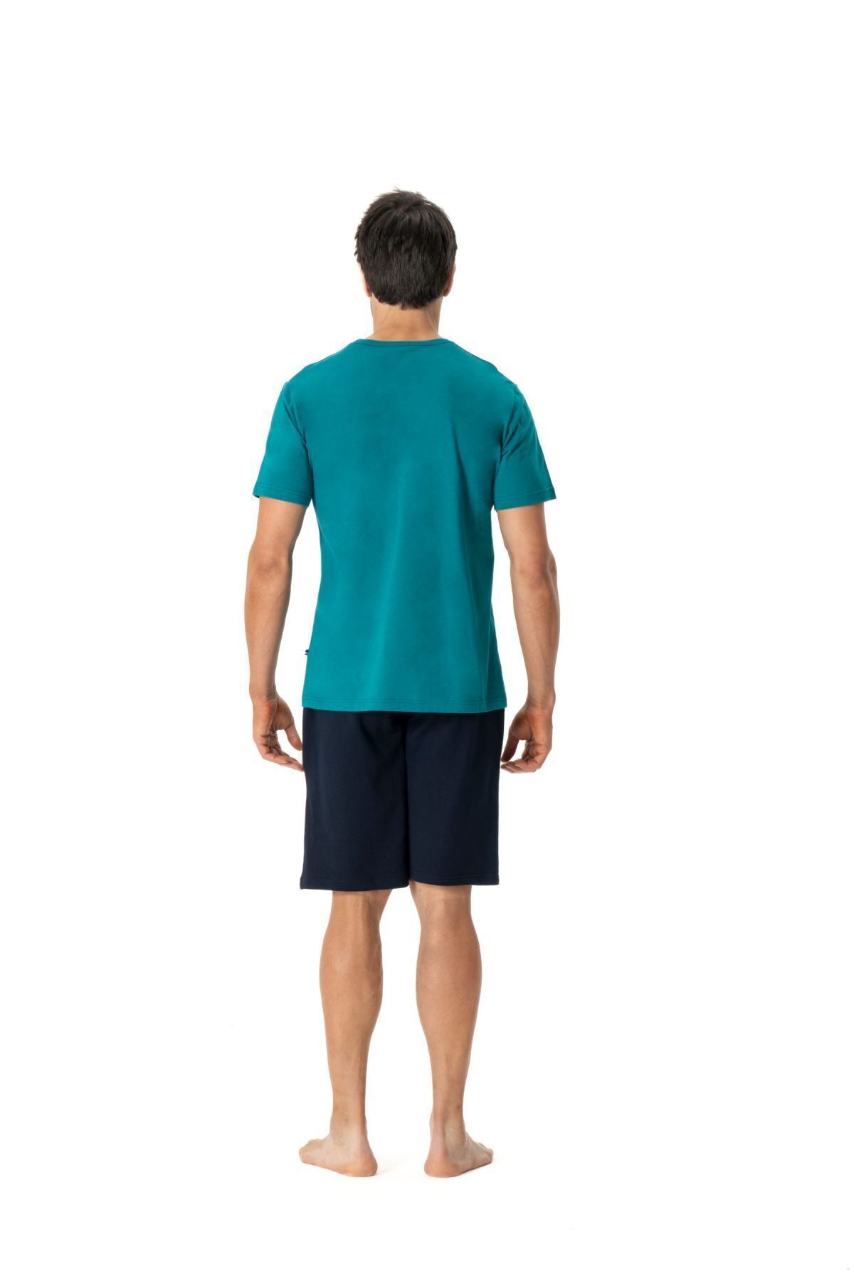 U.S. Polo Assn.-US Polo Assn18775 Set de pijama pentru bărbați, cu gât rotund, cu mânecă scurtă, verde 3
