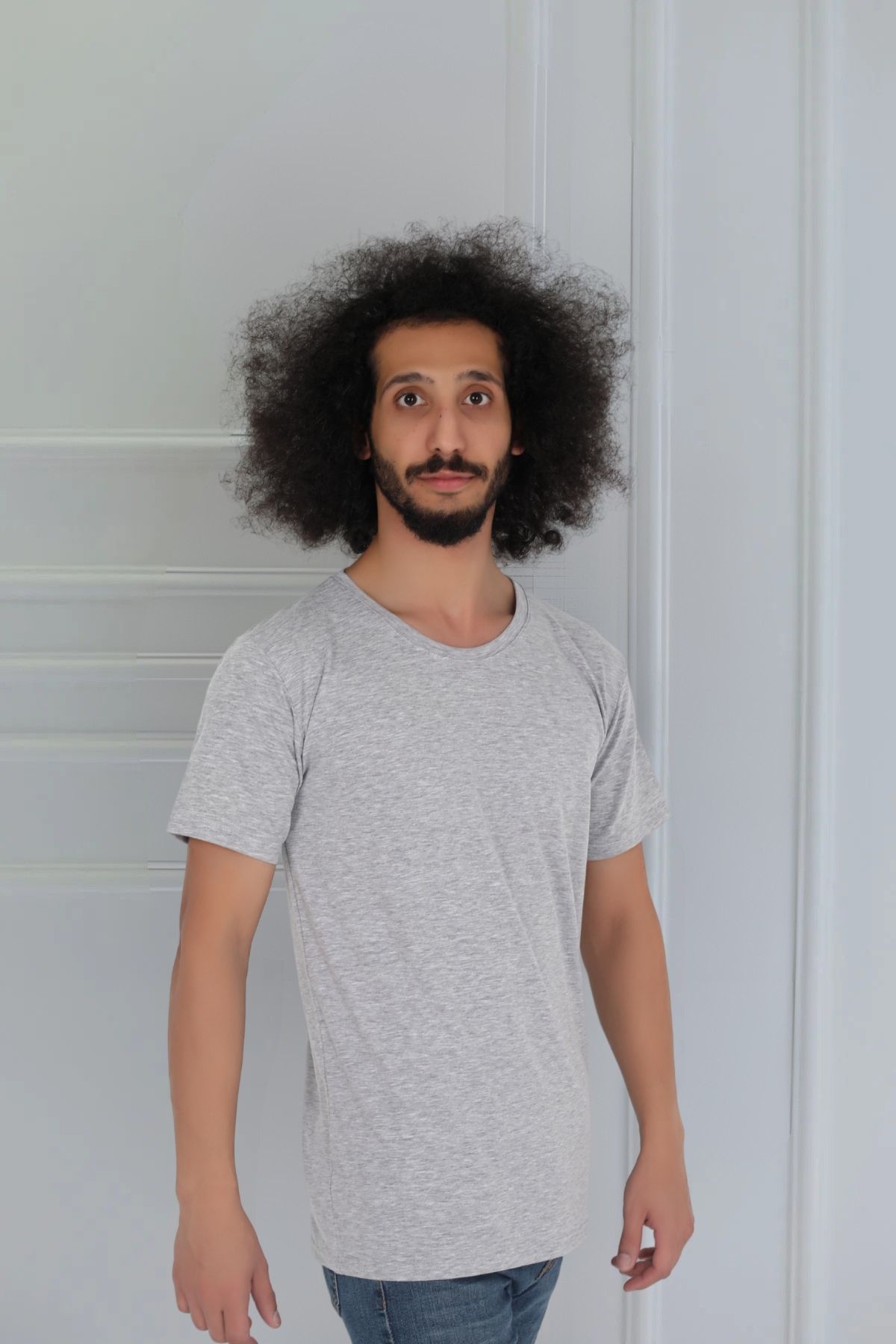 CNT-تي شيرت رجالي بأكمام قصيرة ورقبة دائرية بقصة ضيقة مكون من 3 قطع 2