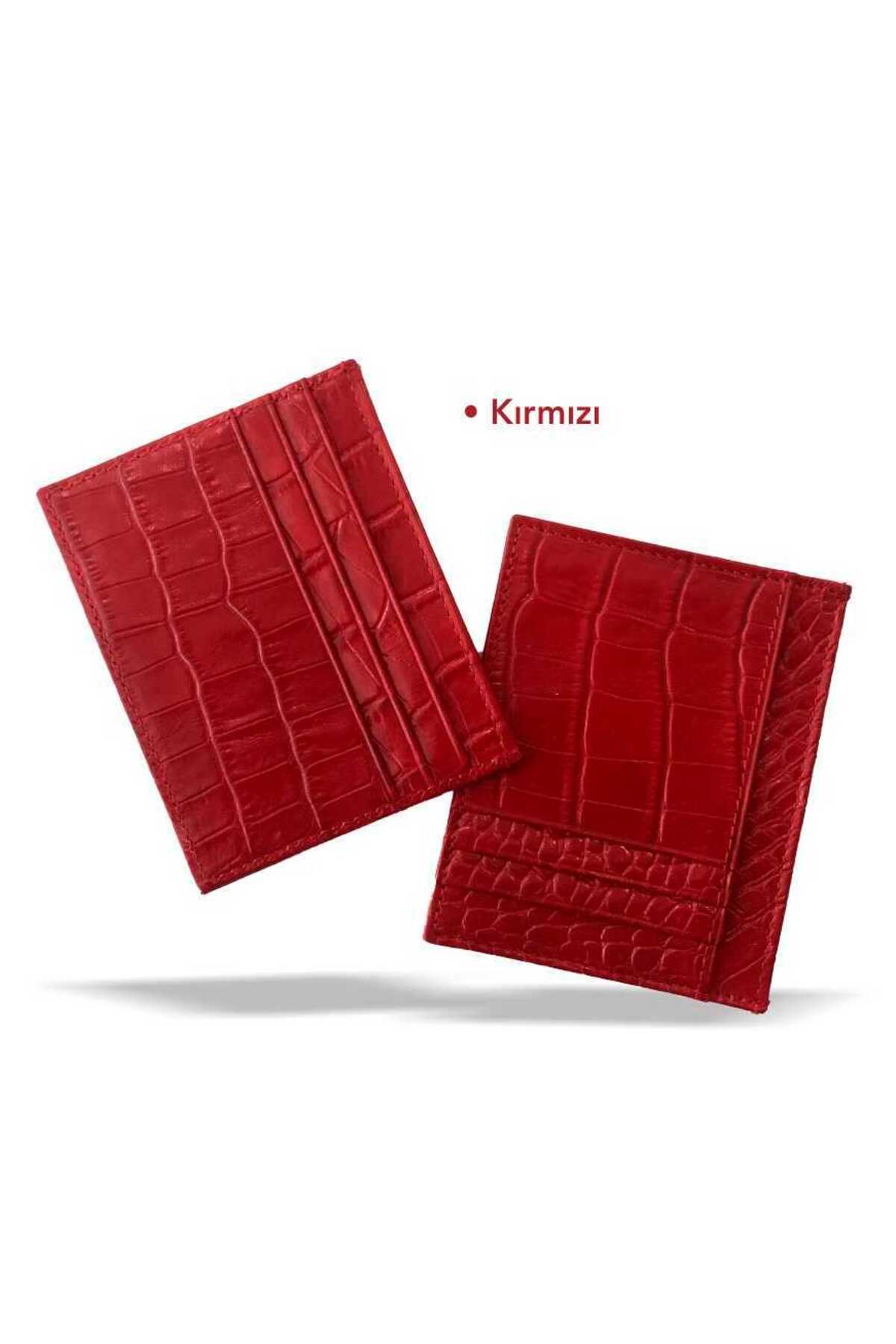 Hakiki Deri Kartvizitlik - KIRMIZI