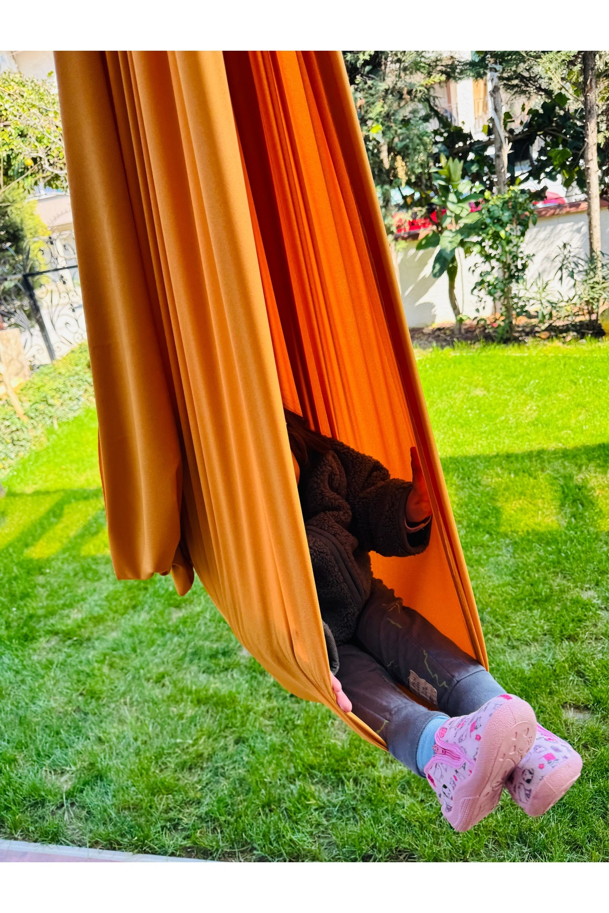 kubbe Koza Cuddle Yoga Swing Çocuk Aktivite Salıncağı Duyusal Salıncak, Hamak Salıncağı fotoğrafı 6 (önizleme)