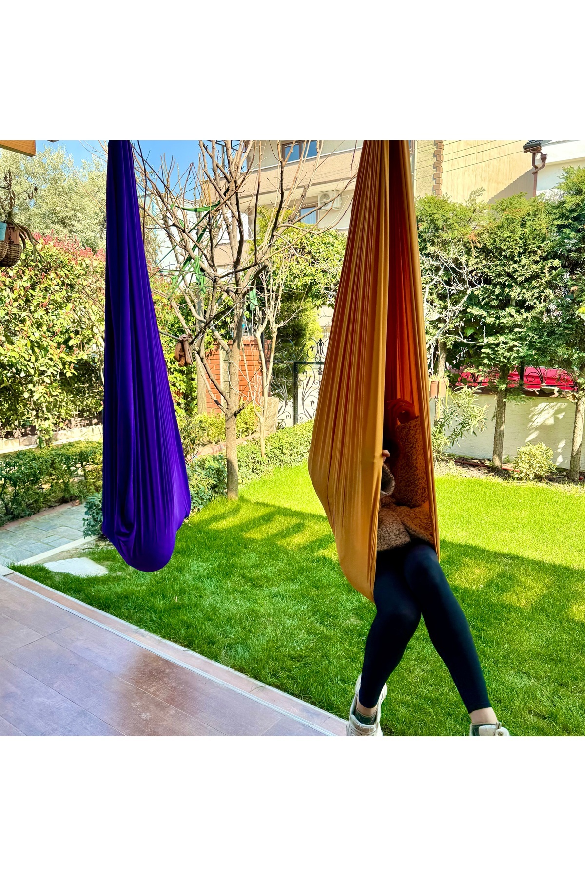 kubbe Koza Cuddle Yoga Swing Çocuk Aktivite Salıncağı Duyusal Salıncak, Hamak Salıncağı fotoğrafı 7 (önizleme)