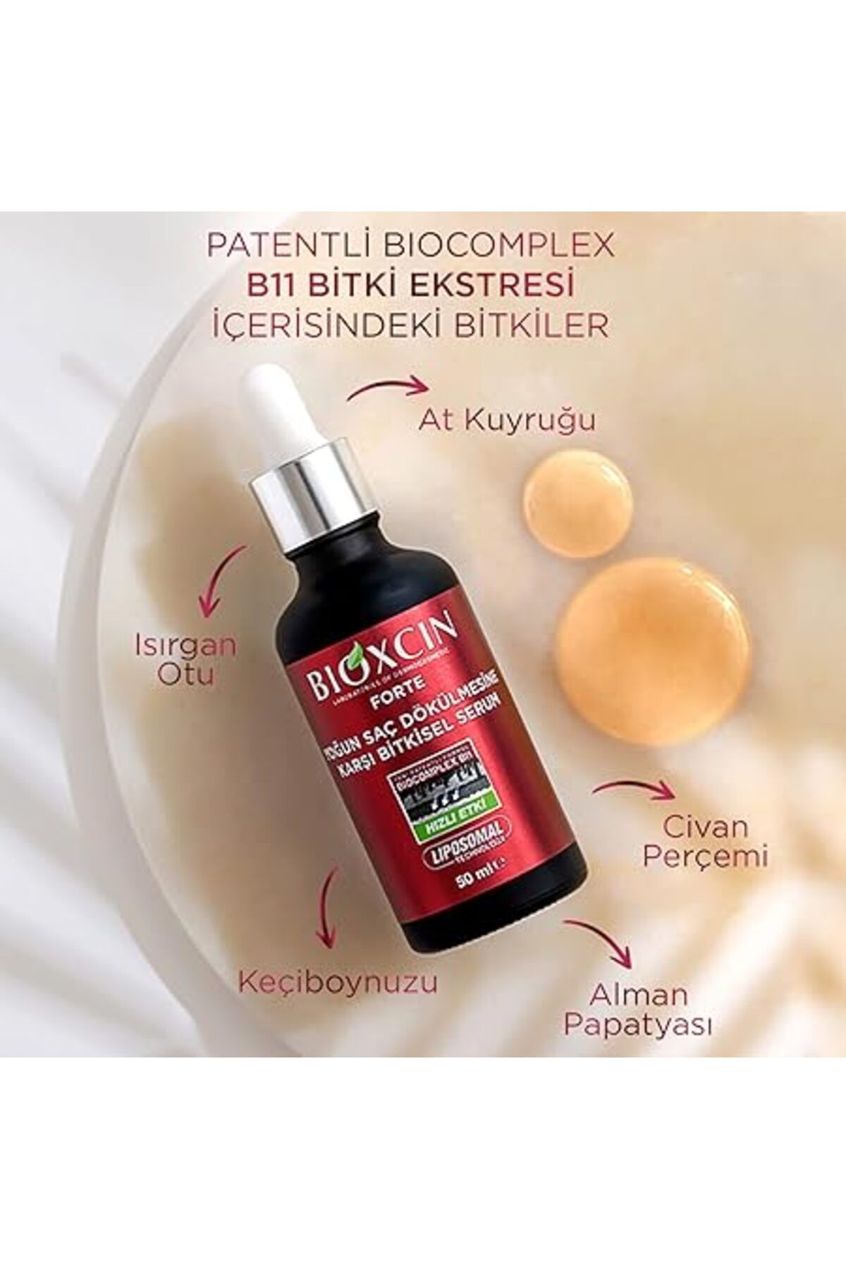 Bioblas-Bioxcin Forte Kräuterserum 3 x 50 ml - Stark gegen Haarausfall - mit BioComplex B11 4