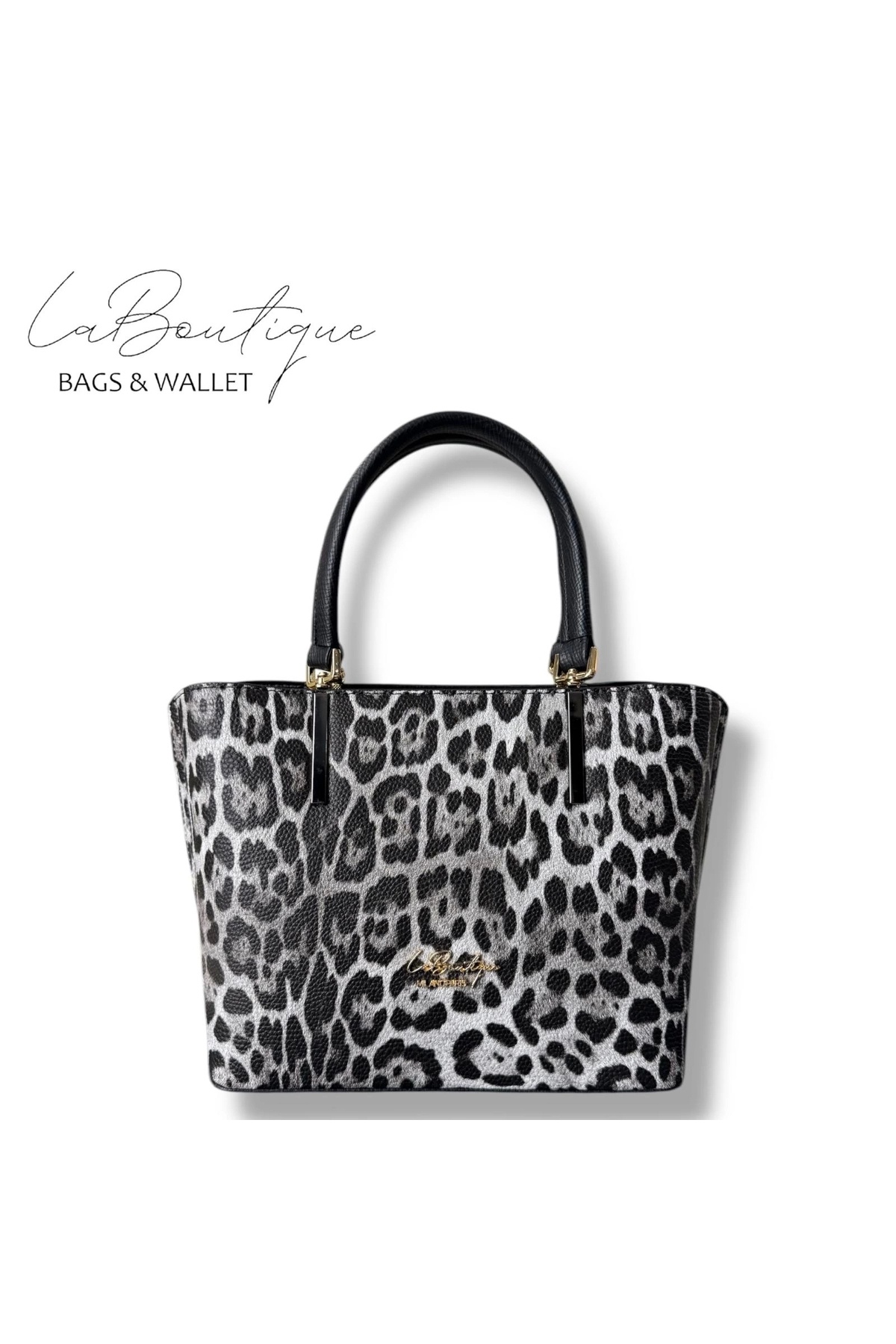 LB ÇANTA 5708 LEOPAR GRİ