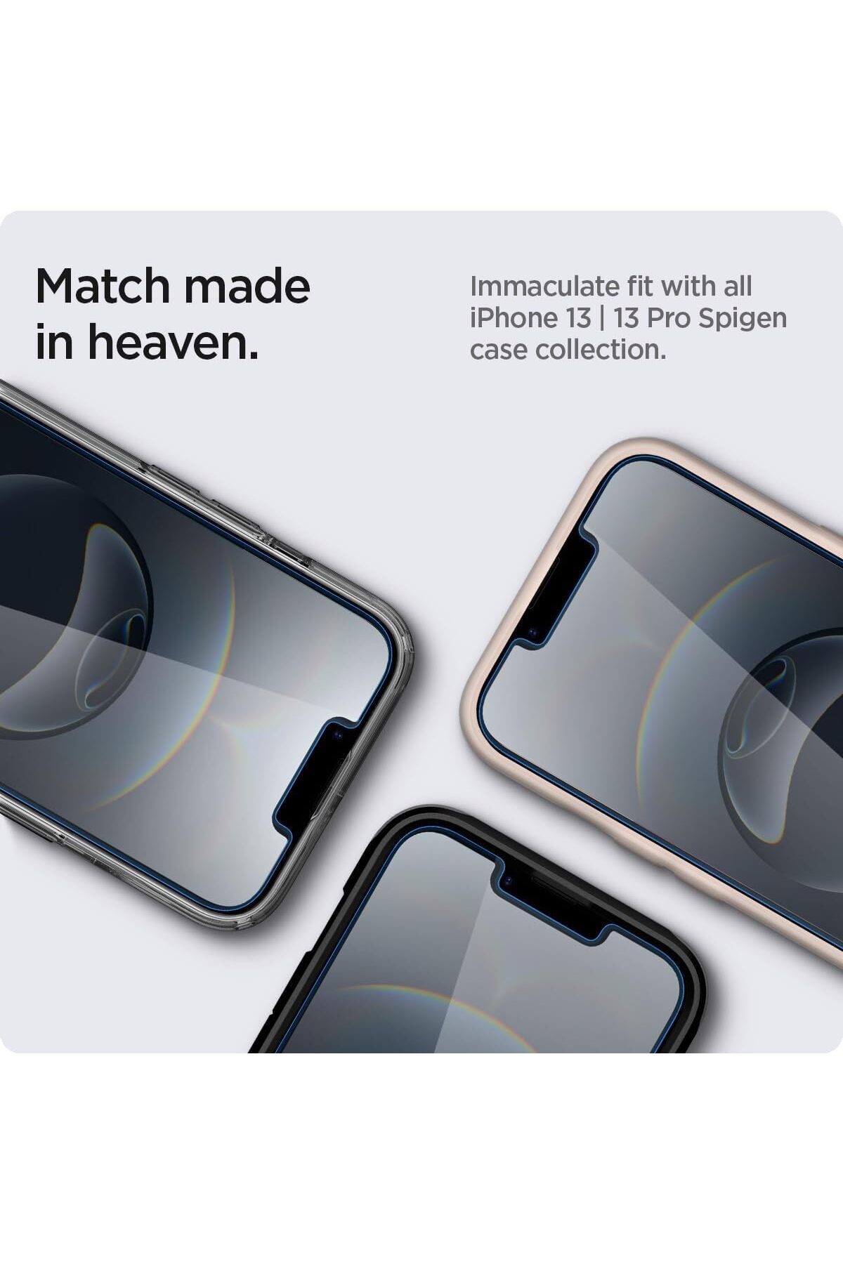 Spigen-Spigen GLAStR EZ FIT PRIVACY 2 Pack for iPhone 16e / 14 / 13 Pro / 13 Screen Protector 7