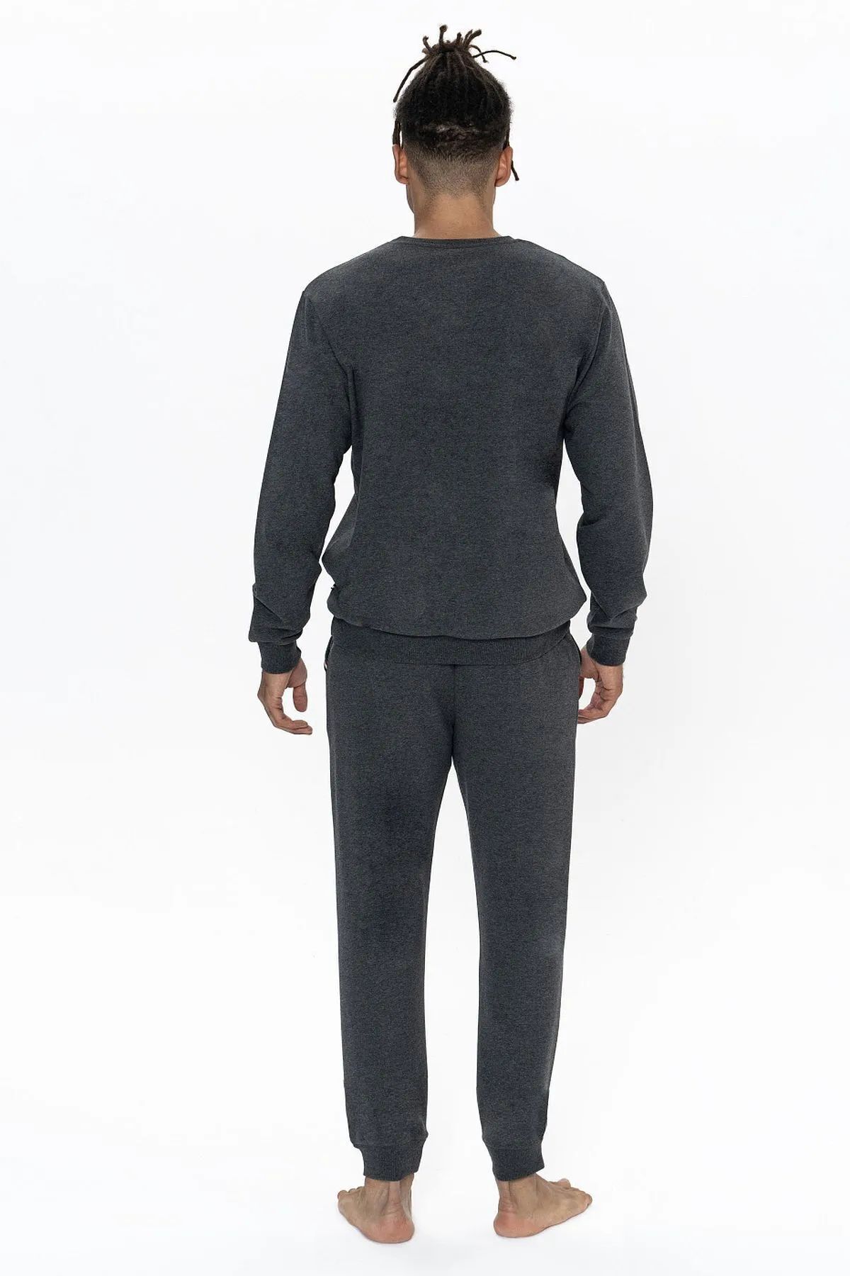 ست پیژامه و لباس خواب مردانه یقه دانتل / یقه گیپور | یو اس پولو U.S. Polo Assn. US18921 TR - تصویر 4