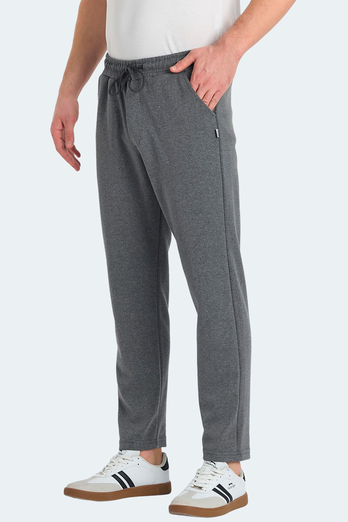 اسلازنگر شلوار خاکستری تیره مردانه NATHAN I