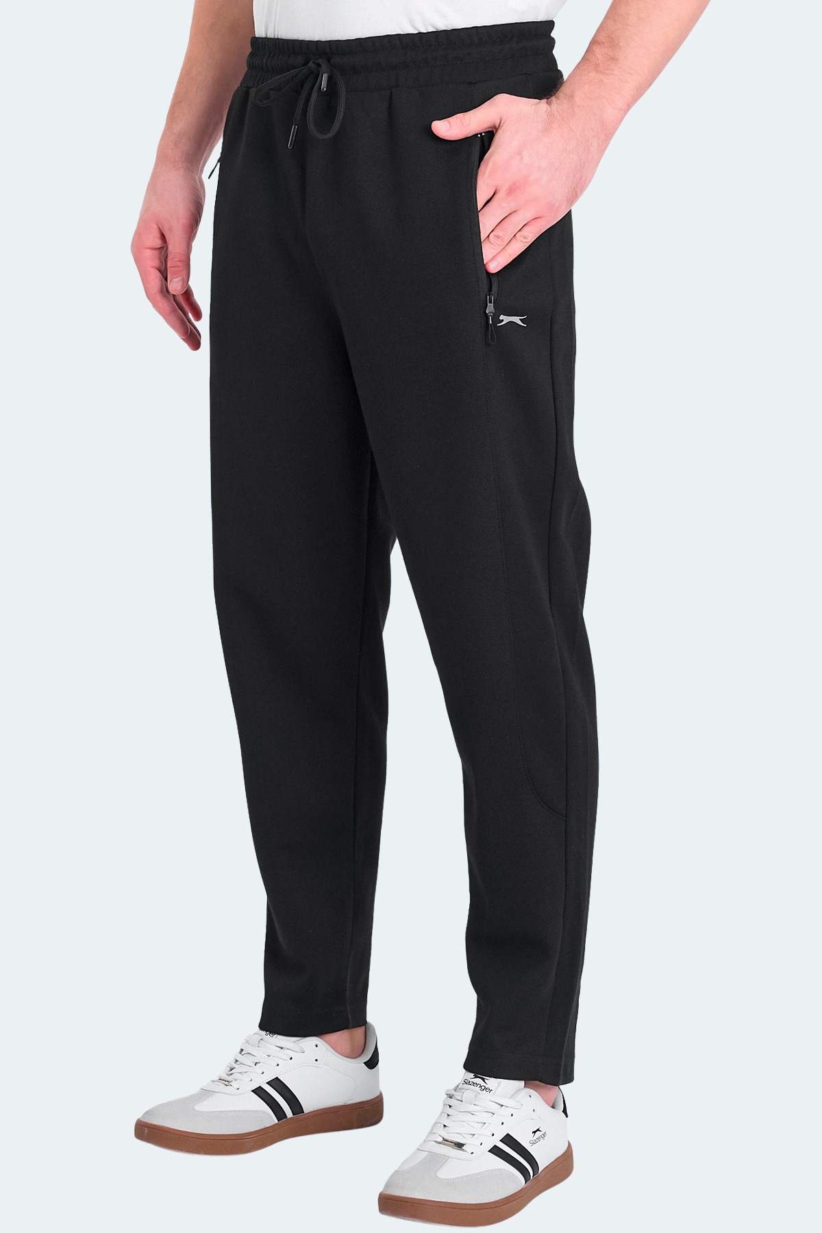 اسلازنگر شلوار ورزشی مردانه جیب‌دار مشکی KALINA IN