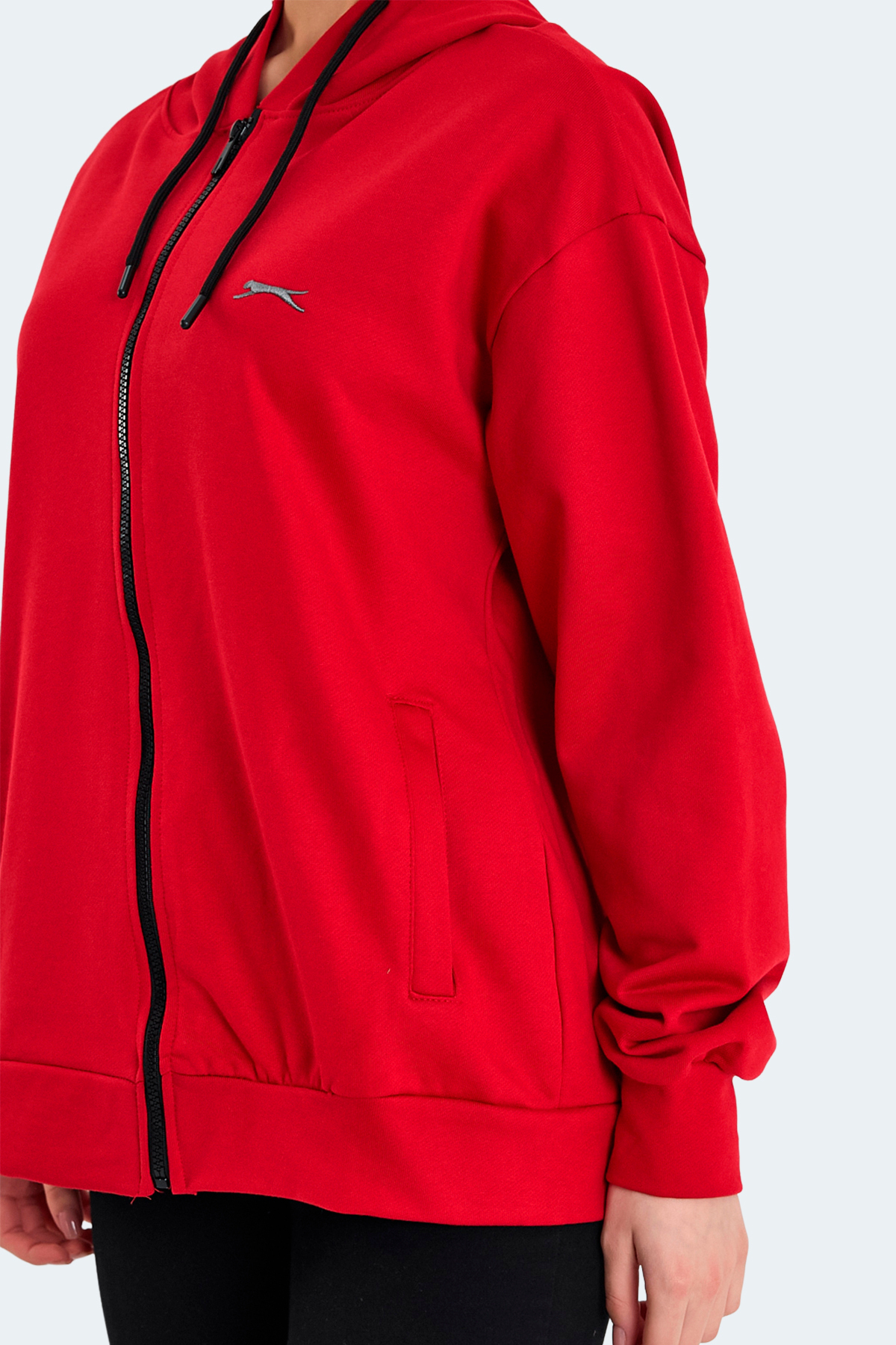 Slazenger KATHLEENA IN Kadın Kırmızı Sweatshirt görsel 6