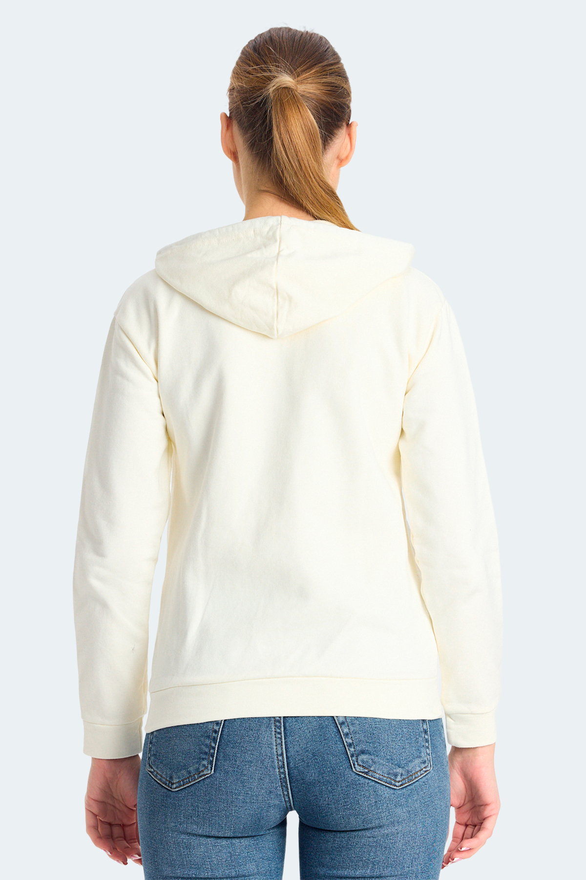 Slazenger KINET Kadın Sweatshirt Ekru görsel 2