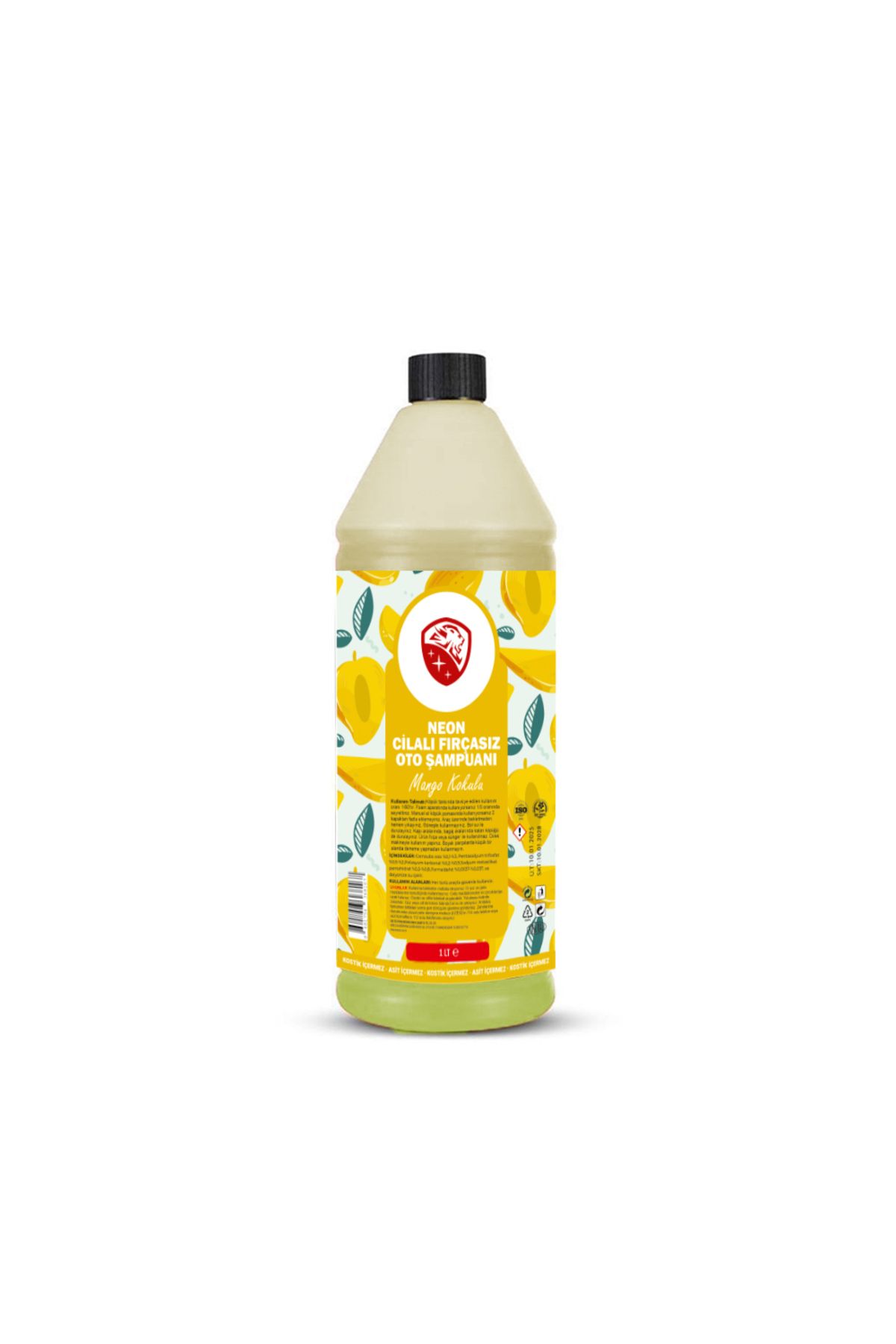 NEWMİX 1 Lt Cilalı Fırçasız Mango Esintisi Neon Oto Şampuanı