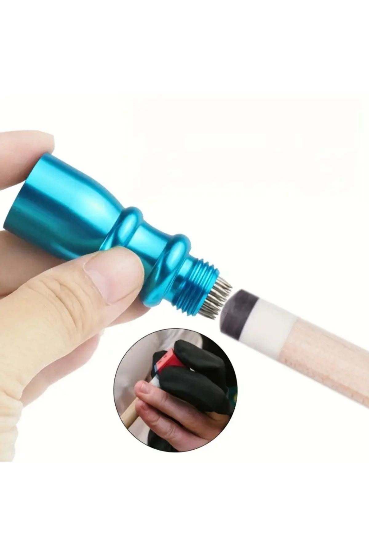 bilardomalzemem Bilardo Istaka Ucu Iğneleme Ve Oval Zımpara  Aparatı ( Cuetec Bowtie Tip Tool  SCUFF)