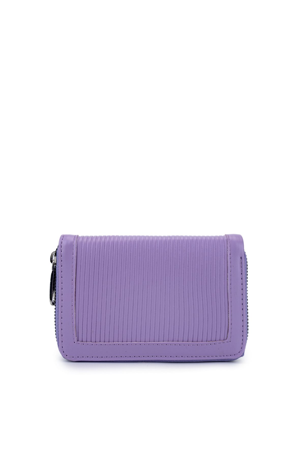 minebag-Faux Leather Women's Wallet Lilac Zc202 2