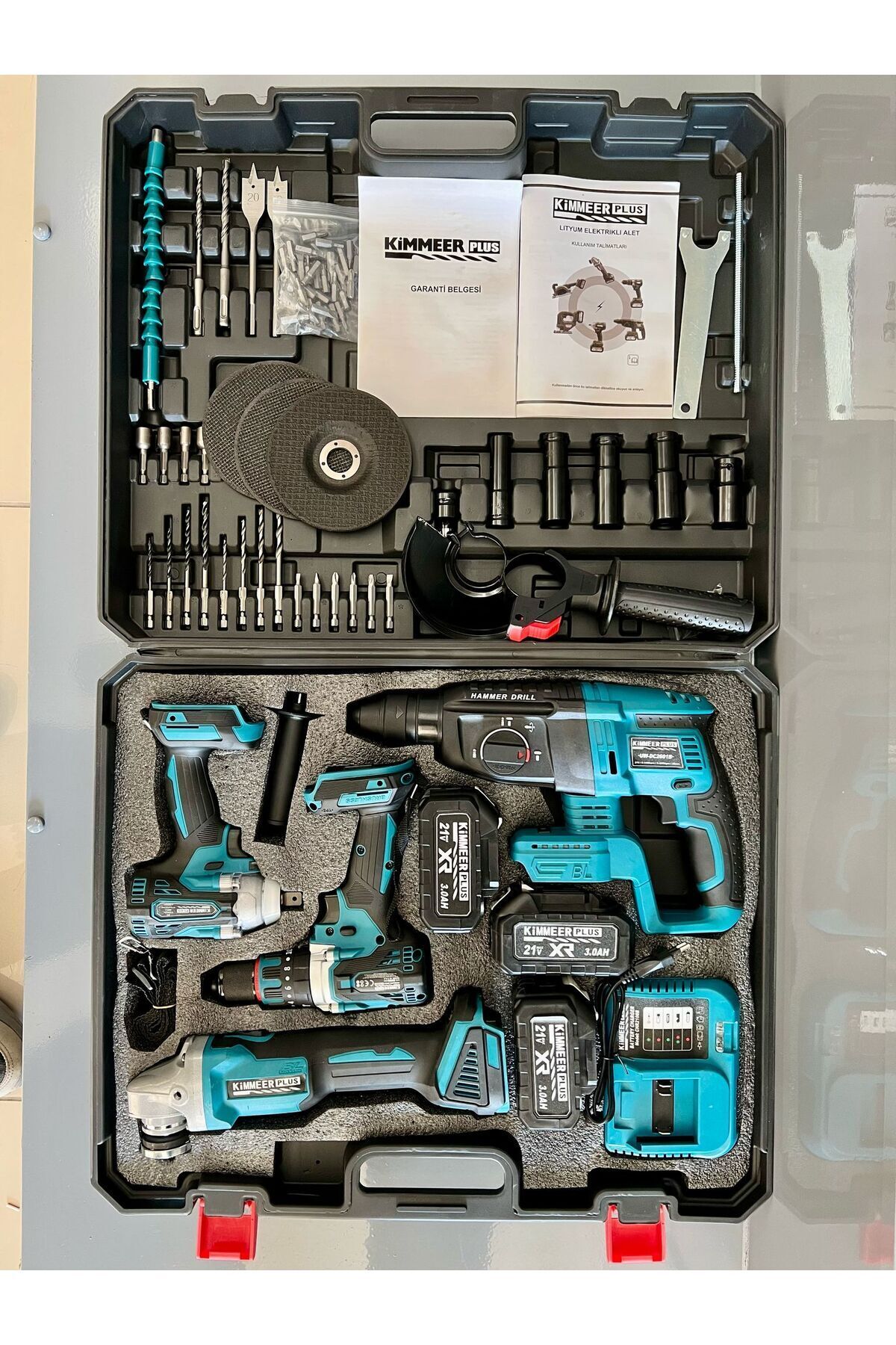 nuspower KİMMEER PLUS 4'lü Set Şarjlı Delici Kırıcı Hilti 2-26