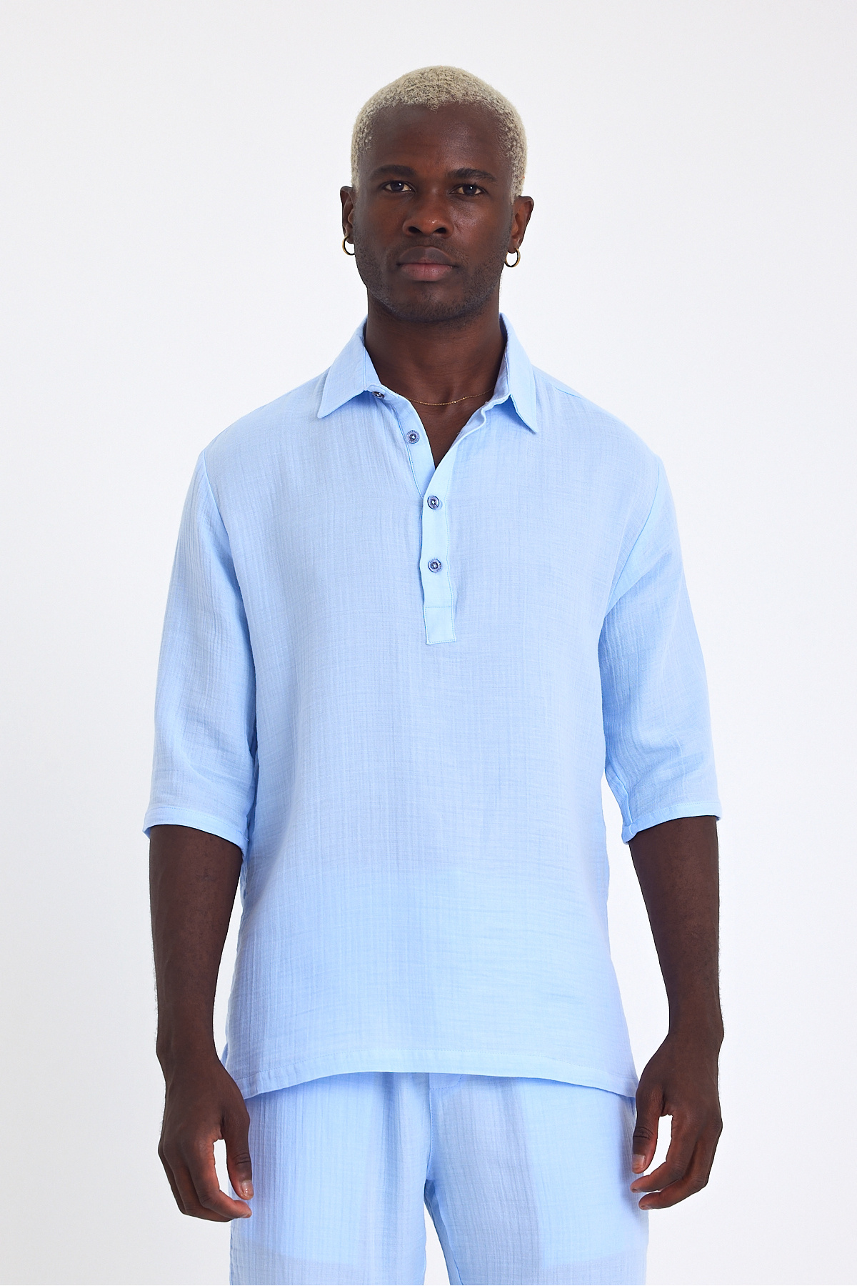 Weyeze-Short Sleeve Linen Shirt Af-Y18007Lns 4