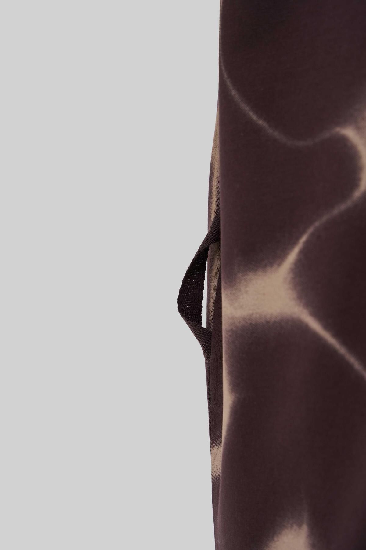Machinist-Men's All over Abstract Pattern Printed Oversize Brown T-Shirt 3