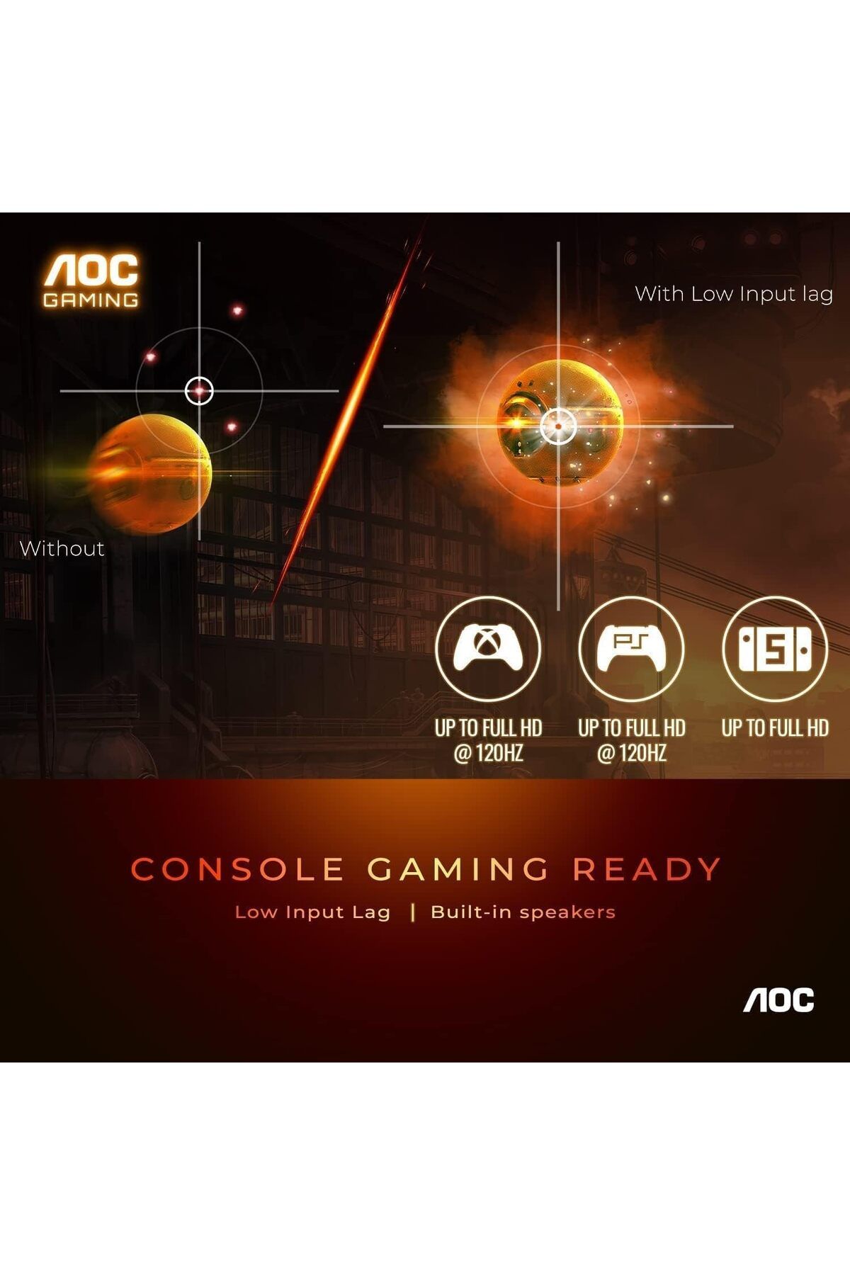 Aoc-CQ27G3Z 27" VA 2K 240Hz 0.5ms Curved Gaming Monitor 4