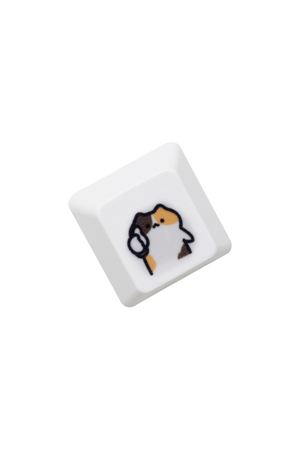 KPrepublic-CalicoC G Keycap x1 Cute Little Calico Cat Keycap Kitty Meme Keycap Dye Subbed keycaps for mx stem G 1