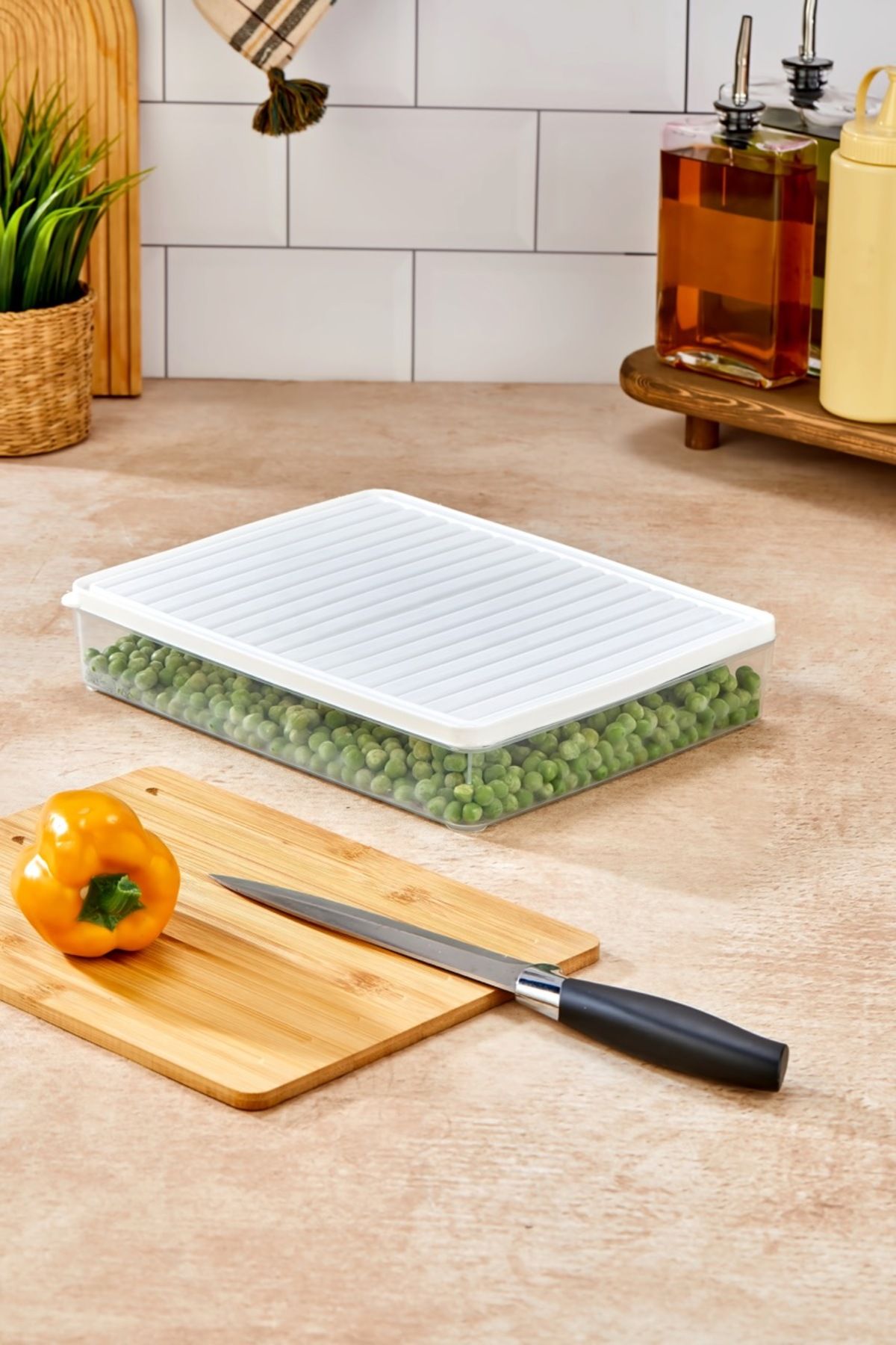 Nefiz Home-Refrigerator and Microwave Storage Container Set - Gray (4X2800 ml) 4