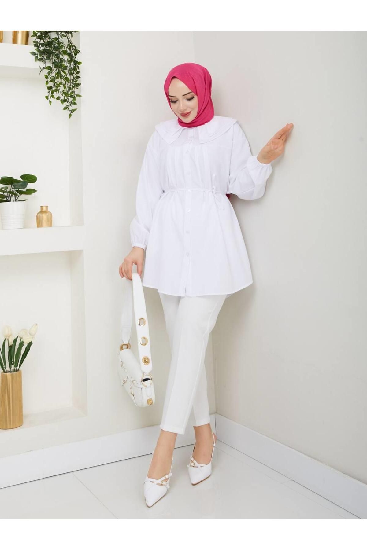 moda periy-تونيك حجاب نسائي صيفي متواضع بياقة بيبي 3