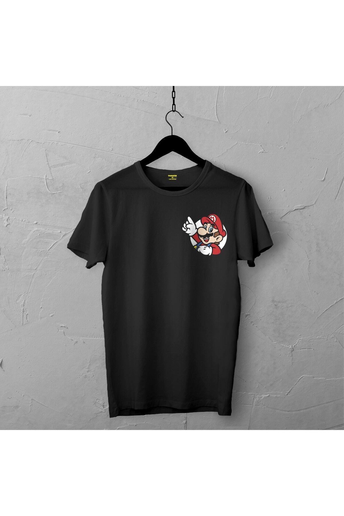 Pisa Art Mario Tasarımlı Tshirt 001, Unisex Premium Kalite Çatlama Solma Yapmayan Baskılı Tshirt
