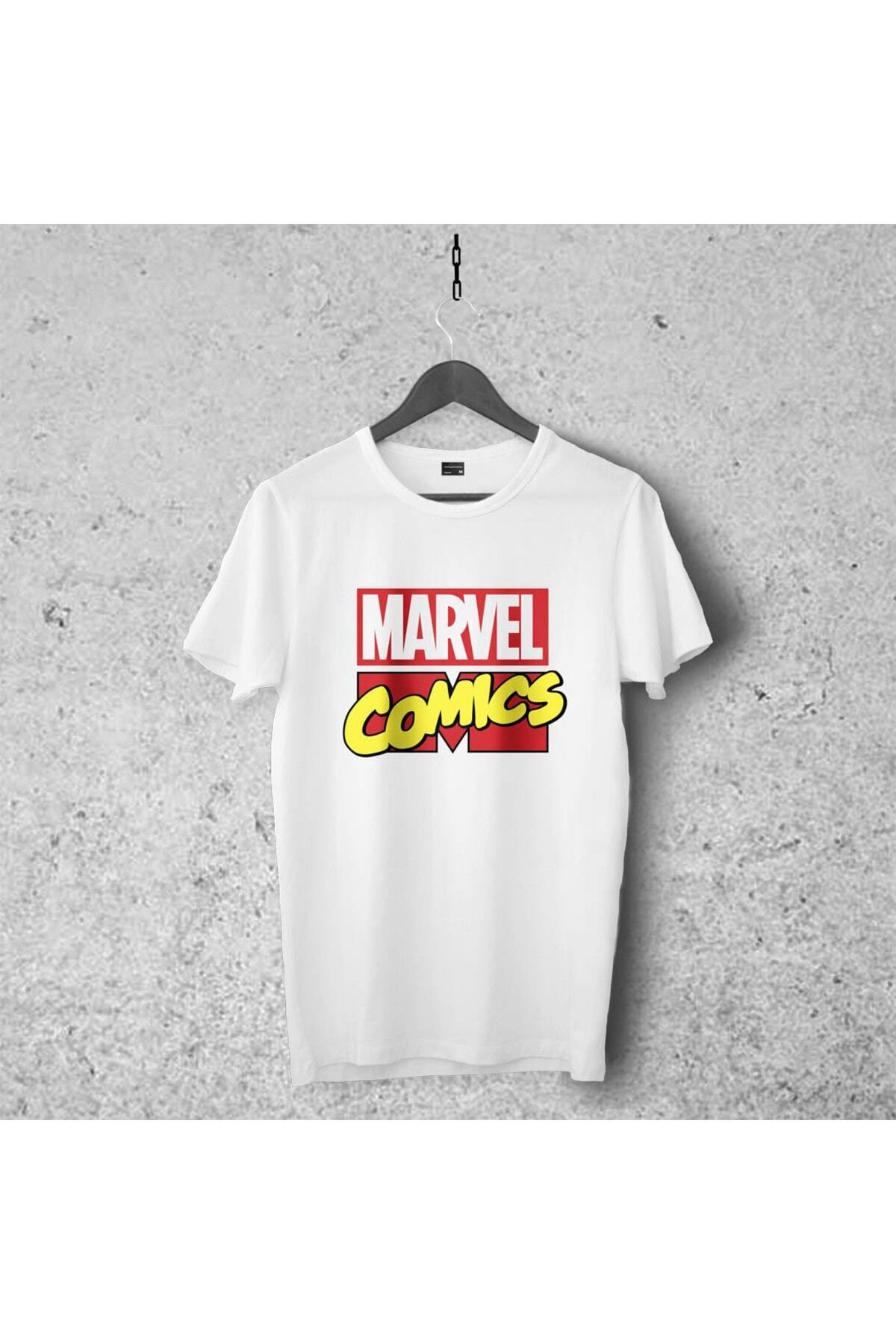 Pisa Art Marvel Comics Tasarımlı Tshirt , Unisex Premium Kalite Çatlama Solma Yapmayan Baskılı Tshirt