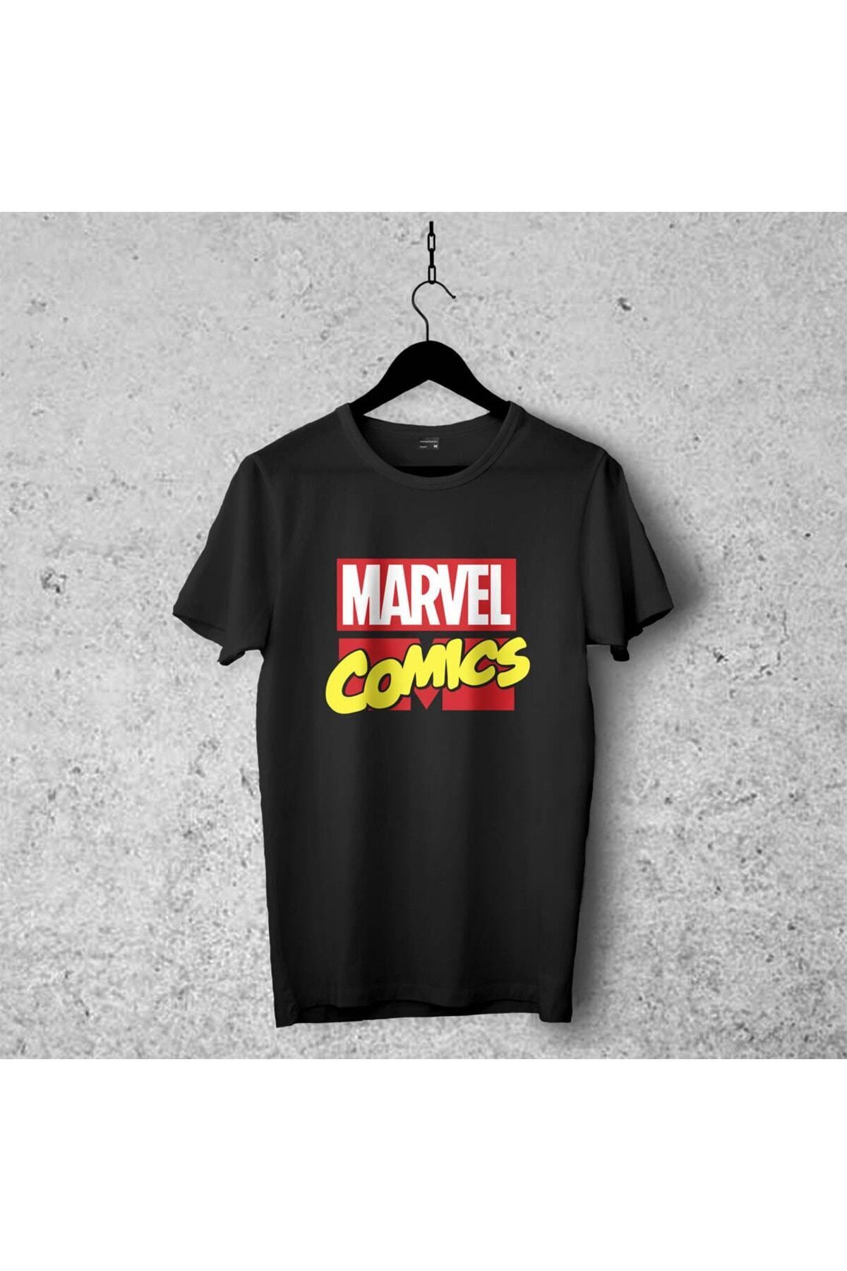 Pisa Art Marvel Comics Tasarımlı Tshirt , Unisex Premium Kalite Çatlama Solma Yapmayan Baskılı Tshirt