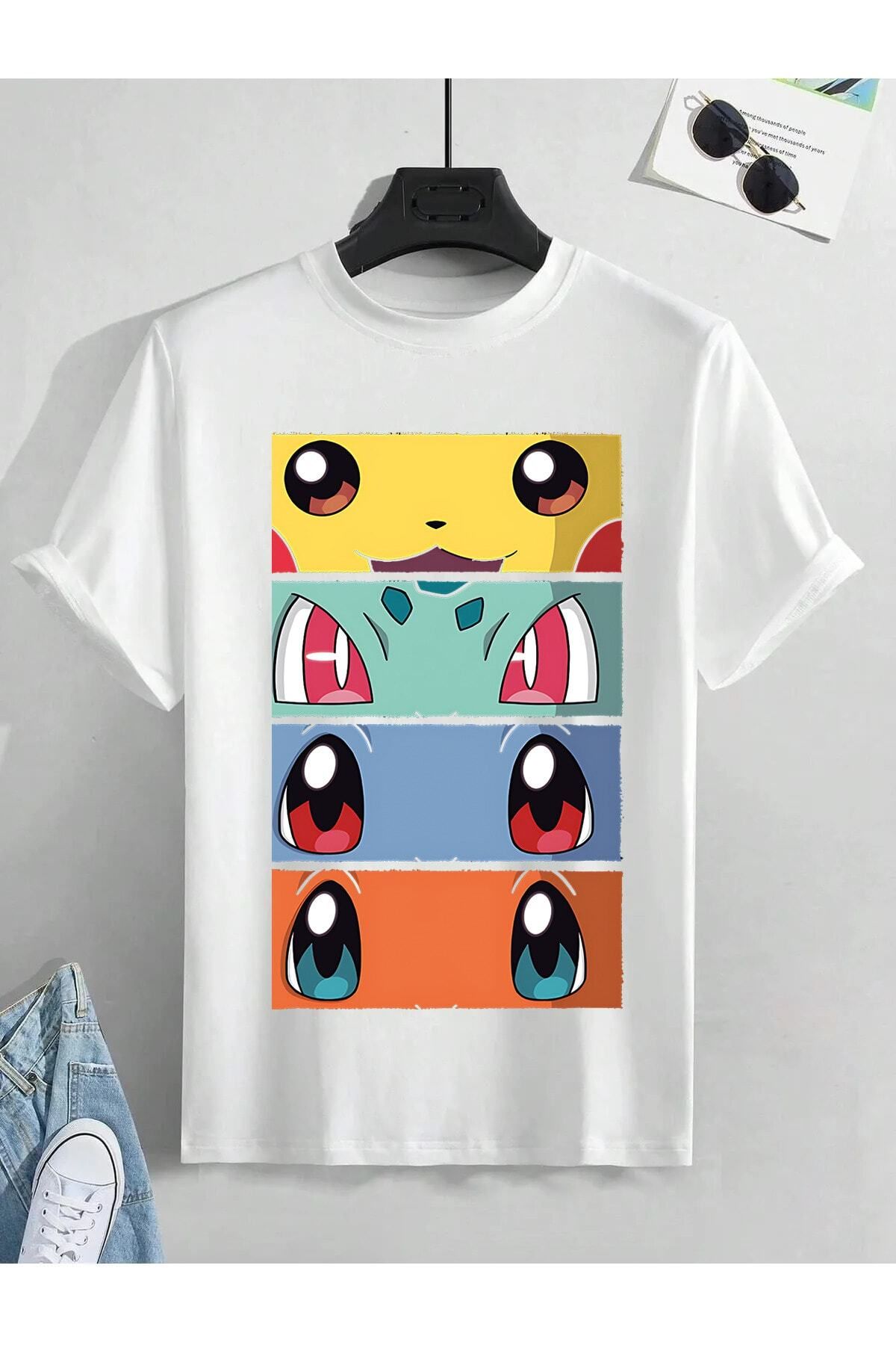 Pisa Art PİSA ART POKEMON ÖZEL TASARIM PREMIUM T-SHIRT