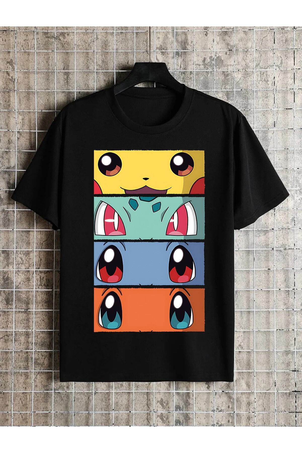 Pisa Art PİSA ART POKEMON ÖZEL TASARIM PREMIUM T-SHIRT