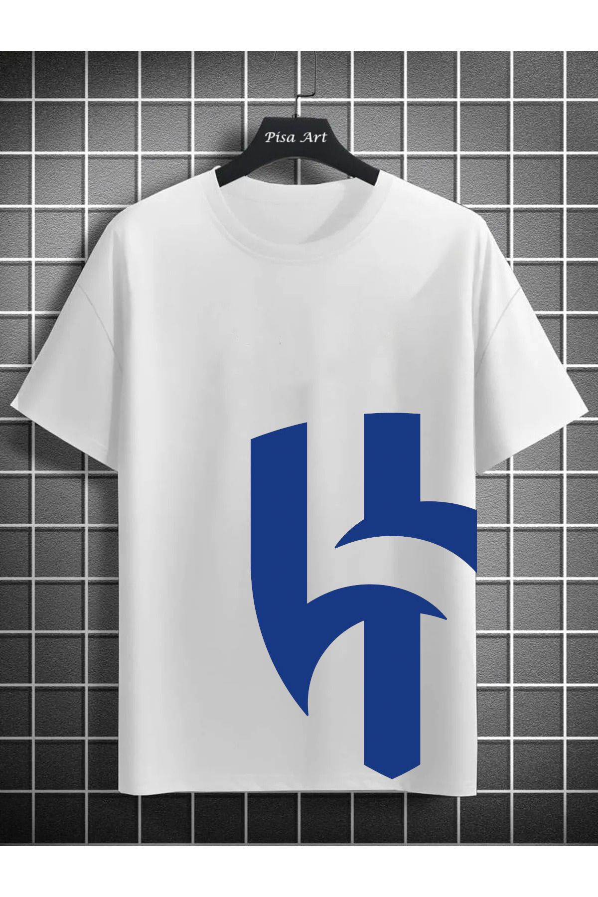 Pisa Art AL Hilal Büyük Baskılı Özel Tasarım Unisex Taraftar T-Shirt