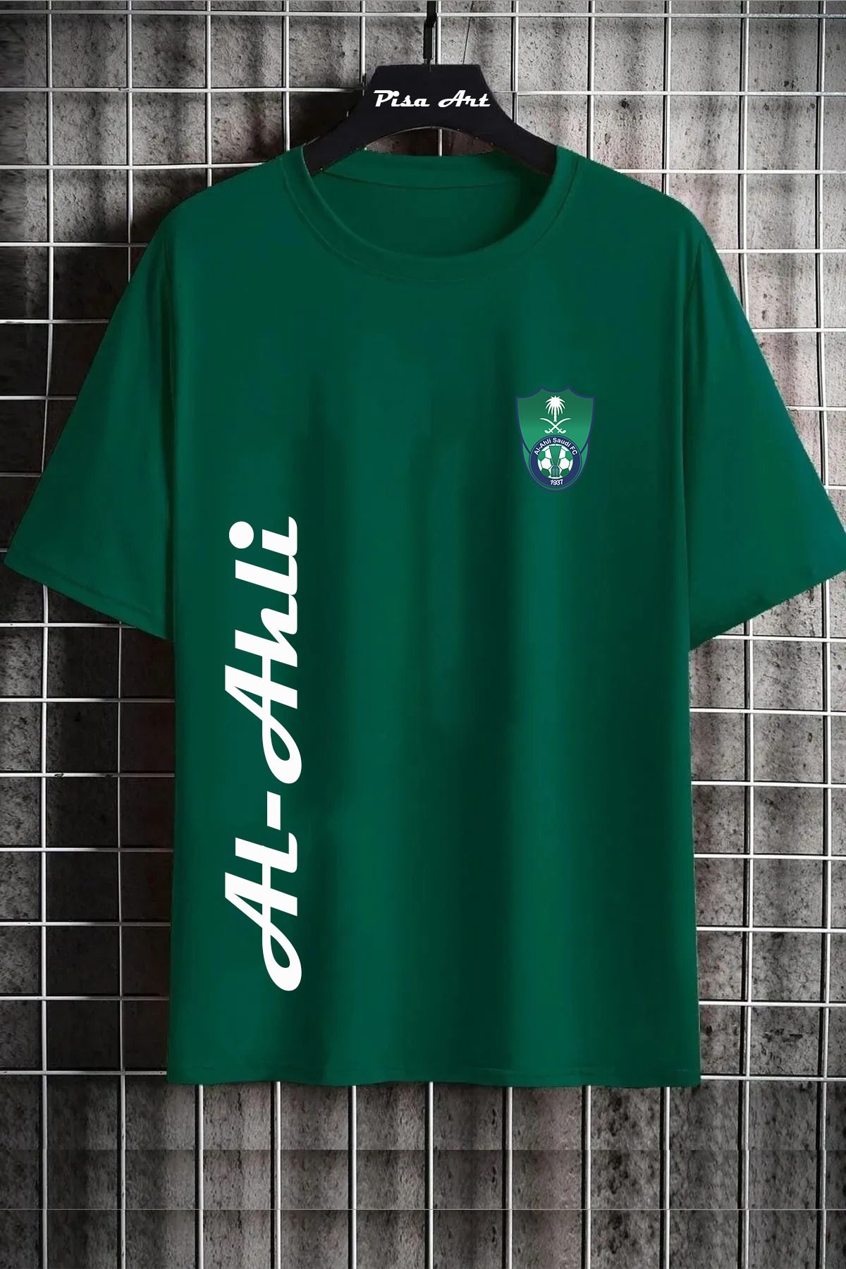 Pisa Art AL AHLİ YAN YAZILI ÖZEL TASARIM UNISEX TARAFARTAR T-SHIRT