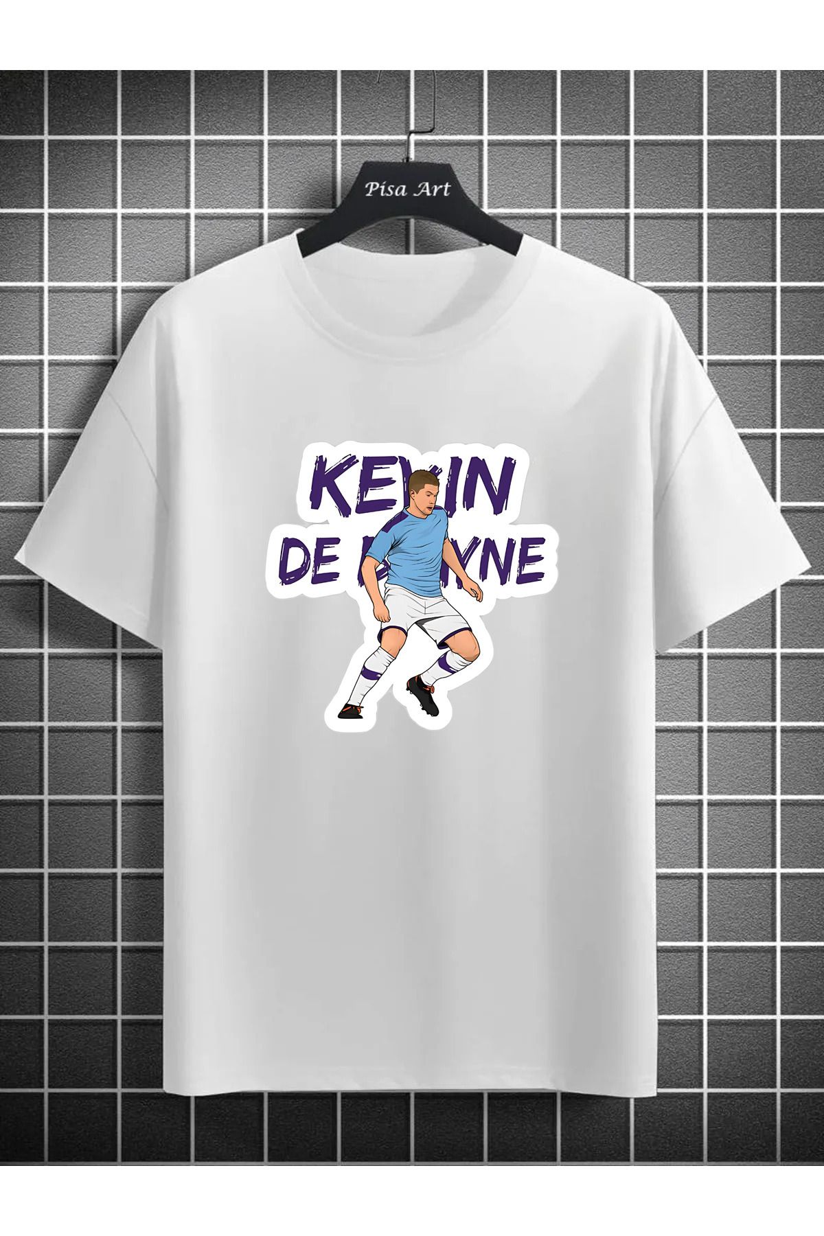 Pisa Art Kevin De Bruyne Özel Tasarım Unisex Taraftar T-Shirt