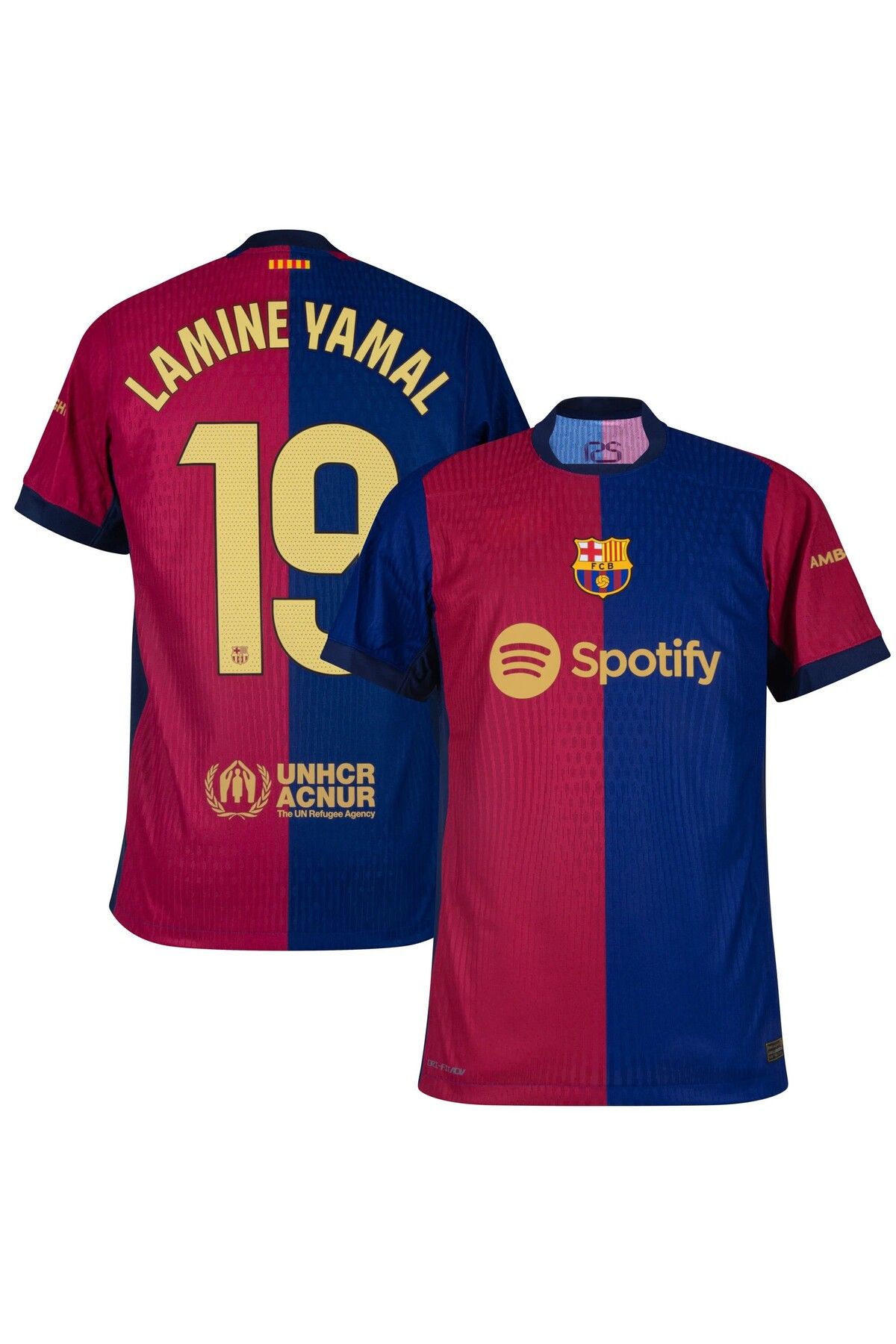 mage fusion Barcelona Lamine Yamal 2024/2025 Yeni Sezon Futbol Forması (Bordo)