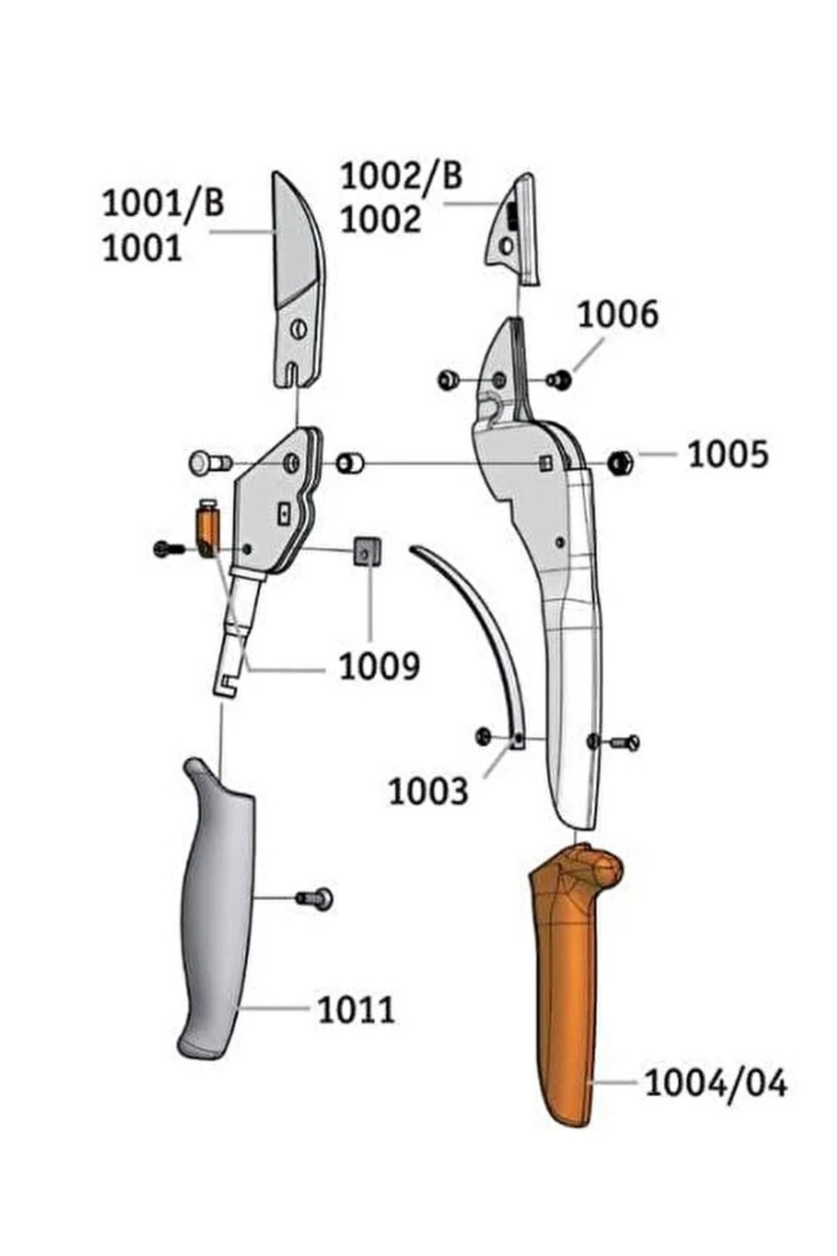 löwe-Pruning Shears 5124 Point Tip Blade Standard Handle Easy Cutting Scissors - Made in Germany 3