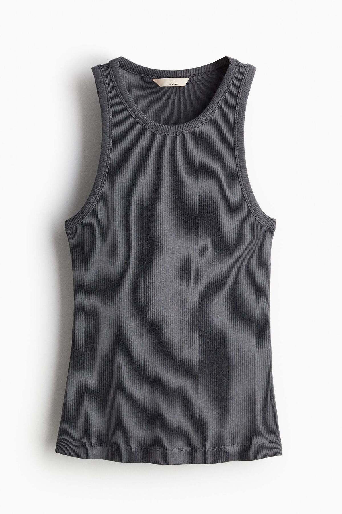 H&M-Silk-blend Vest Top 1