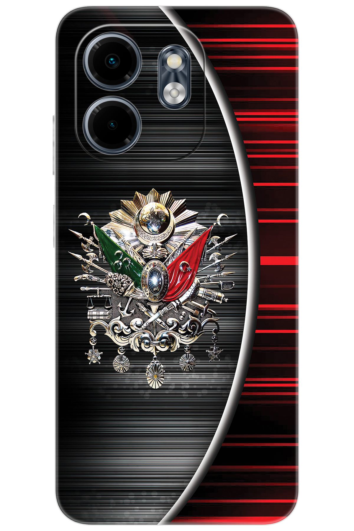 Ceppare iNfinix Smart 9 (X6532) Uyumlu Kılıf Desen Baskılı Silikon Osmanlı Tuğra Tasarım STK:410 CP-Ejv0iNj