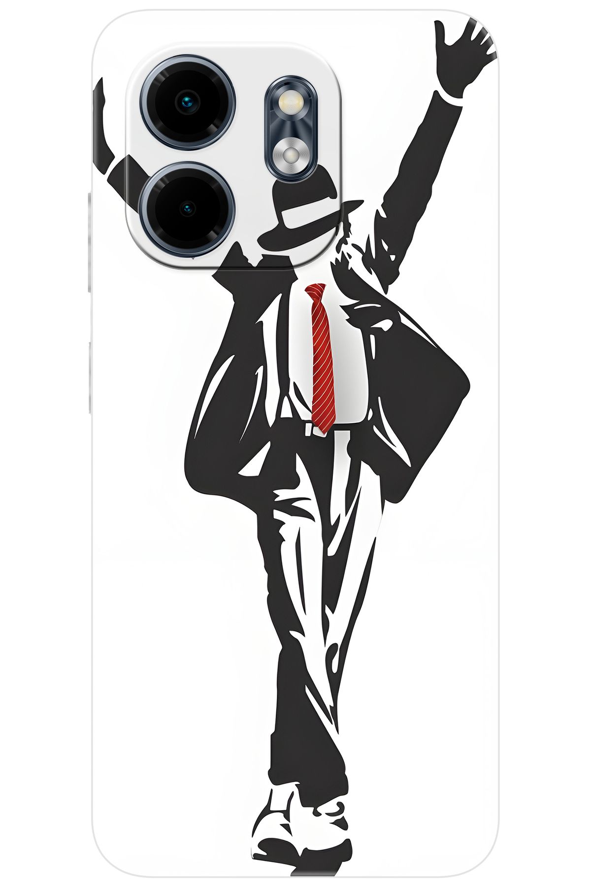 Ceppare iNfinix Smart 9 (X6532) Uyumlu Kılıf Desen Baskılı Silikon Michael Jackson STK:705 CP-iXr8zt4