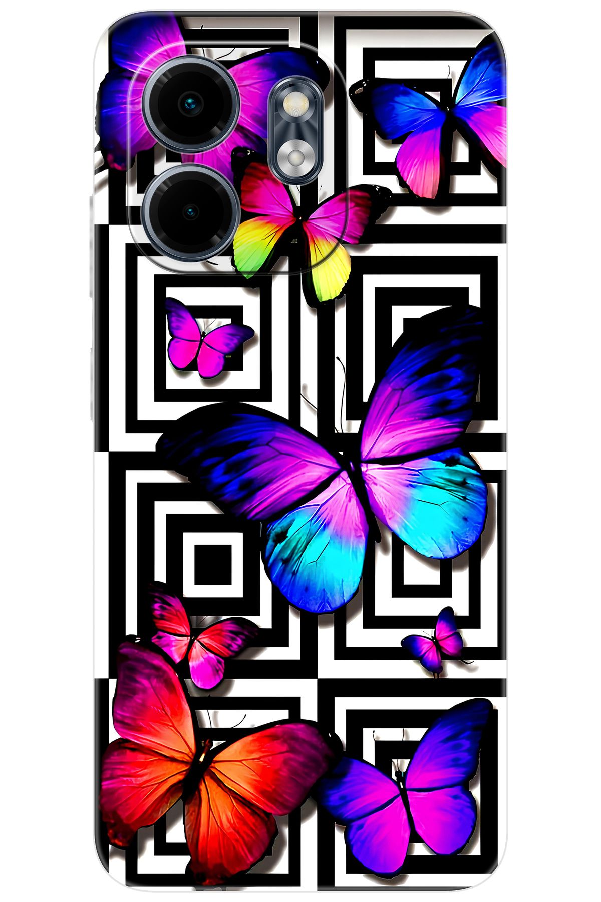 Ceppare iNfinix Smart 9 (X6532) Uyumlu Kılıf Desen Baskılı Silikon Kelebek STK:699 CP-o7x0MnI