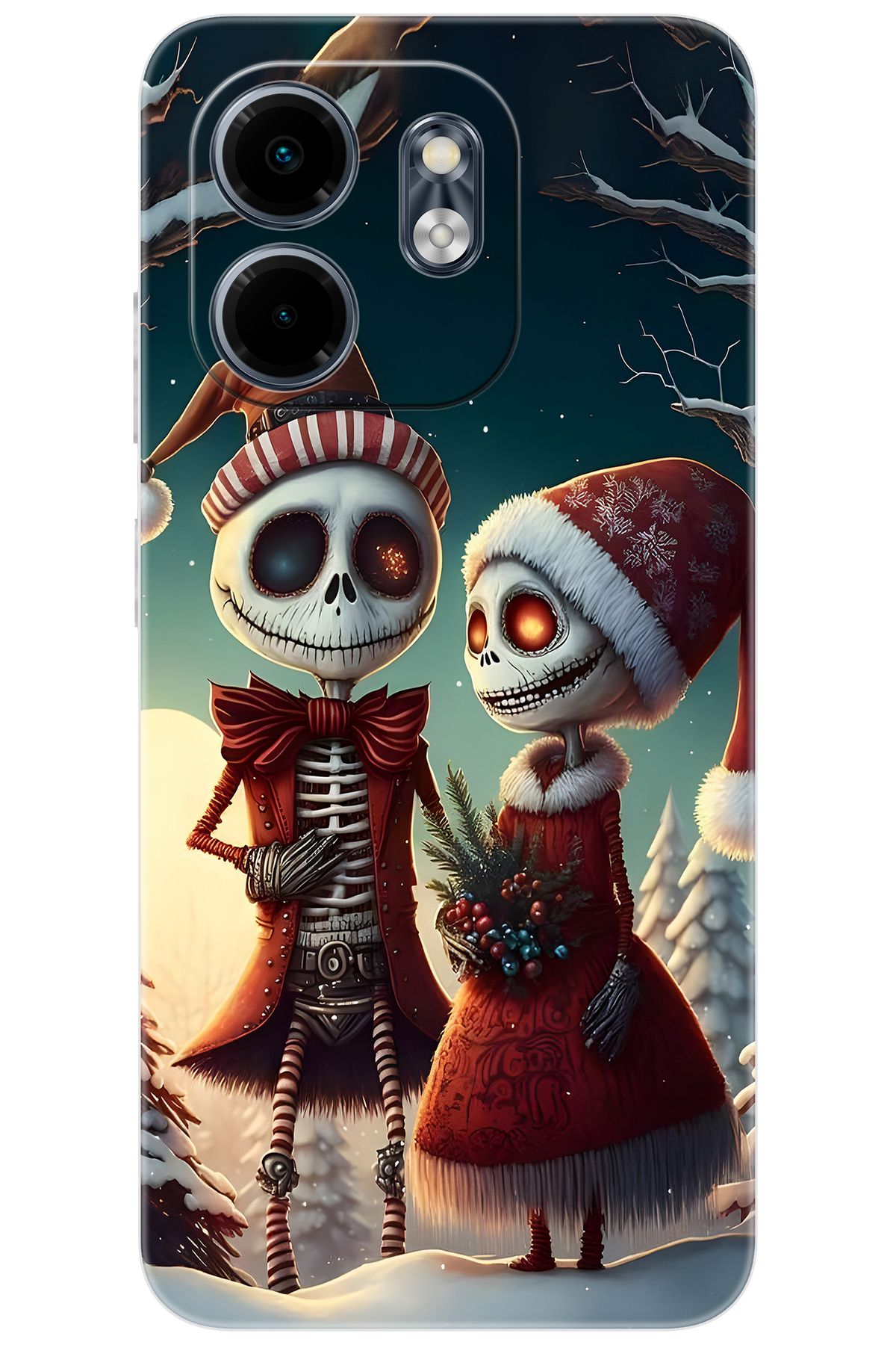 Ceppare iNfinix Smart 9 (X6532) Uyumlu Kılıf Desen Baskılı Silikon İskelet Serisi STK:714 CP-aWBVbeW