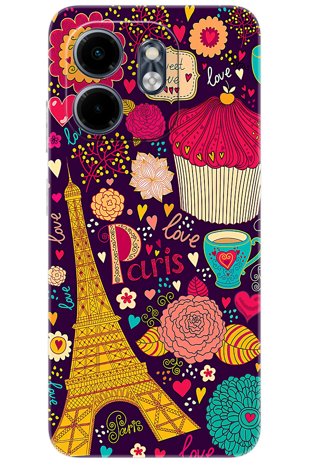 Ceppare iNfinix Smart 9 (X6532) Uyumlu Kılıf Desen Baskılı Silikon Eyfel STK:625 CP-OIKTc69