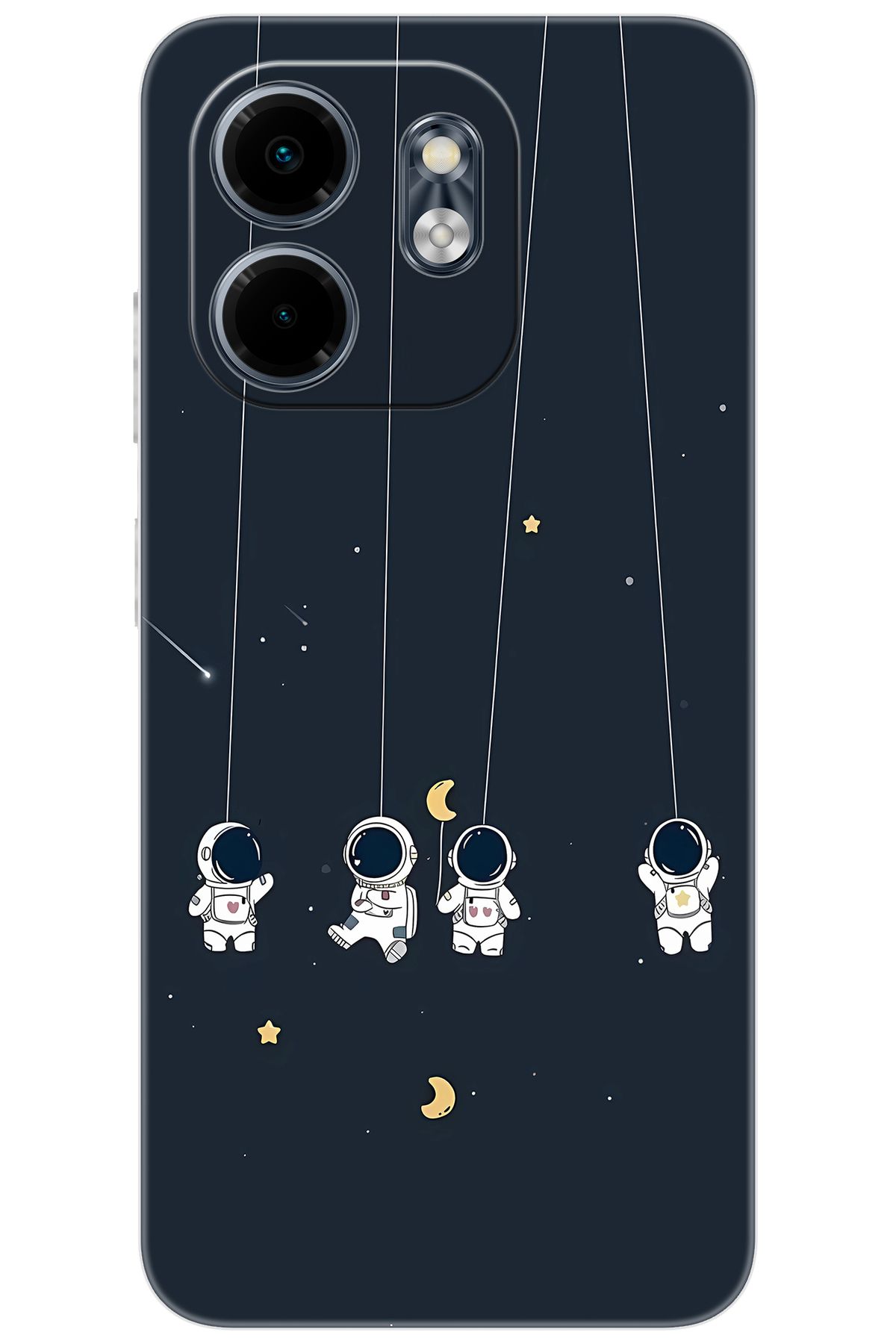 Ceppare iNfinix Smart 9 (X6532) Uyumlu Kılıf Desen Baskılı Silikon Astronot STK:663 CP-IluLfHb