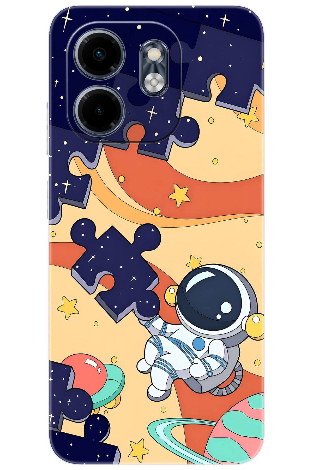 Ceppare iNfinix Smart 9 (X6532) Uyumlu Kılıf Desen Baskılı Silikon Astronot STK:646 CP-8togjrY