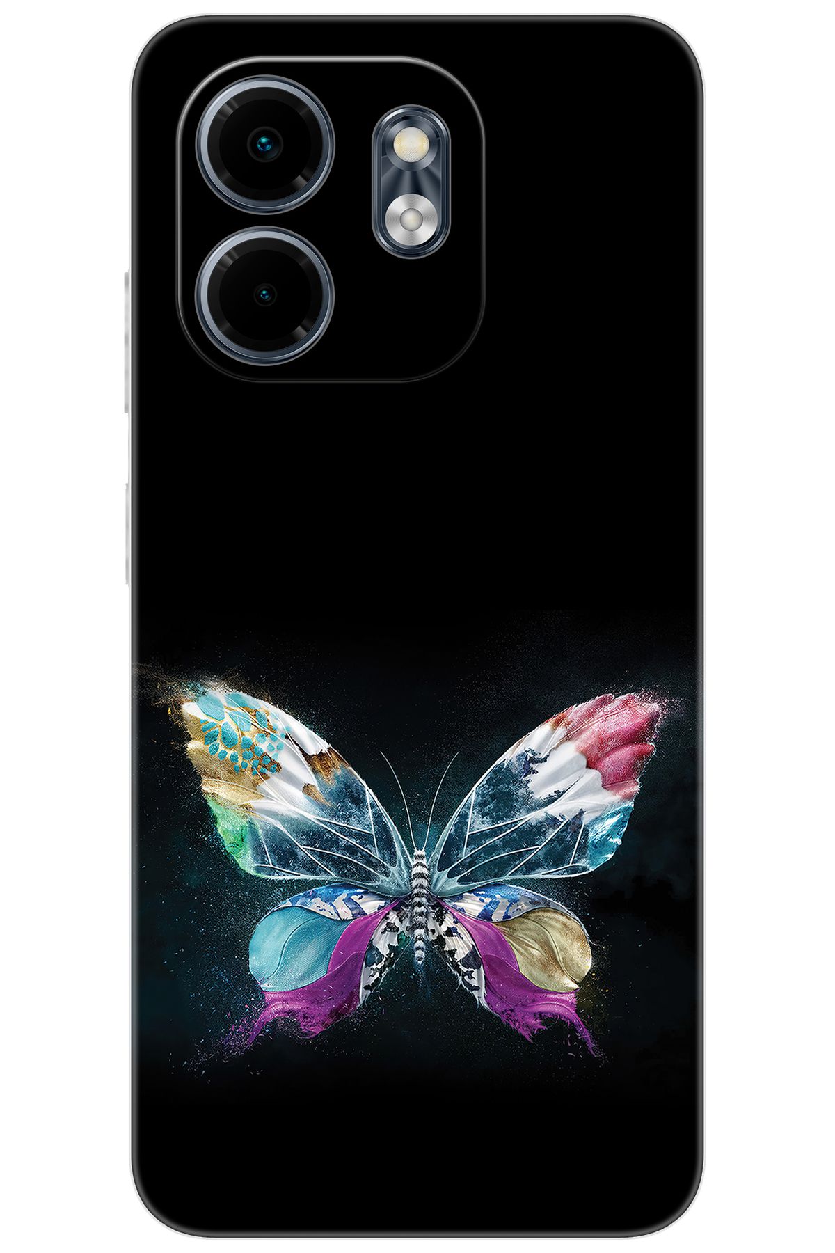 Ceppare iNfinix Smart 9 (X6532) Uyumlu Kılıf Desen Baskılı Silikon Kelebek Resim STK:548 CP-YN9EDoC