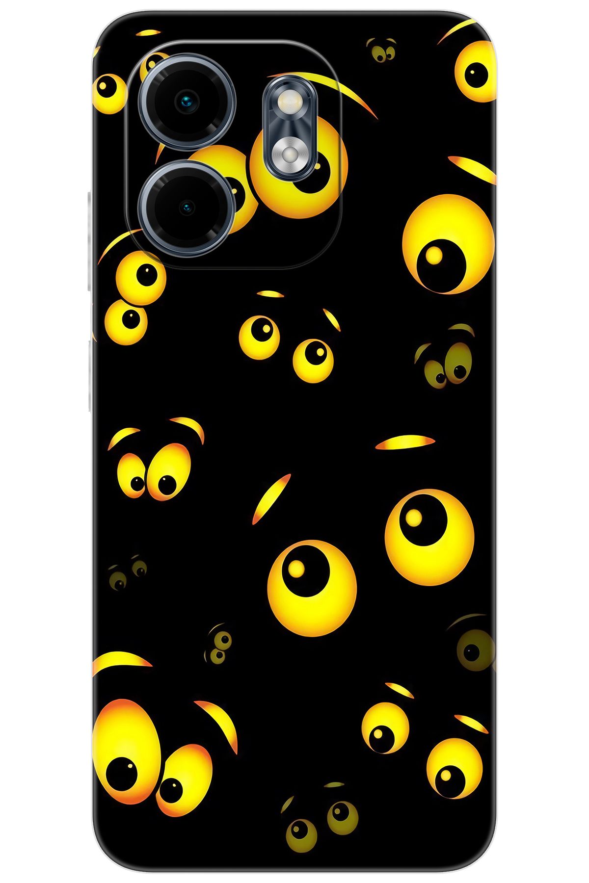 Ceppare iNfinix Smart 9 (X6532) Uyumlu Kılıf Desen Baskılı Silikon Emoji Gözler STK:746 CP-v5SvUgd
