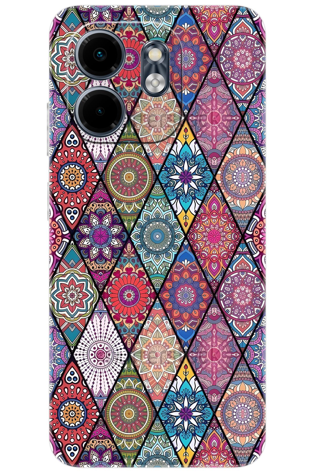 Ceppare iNfinix Smart 9 (X6532) Uyumlu Kılıf Desen Baskılı Silikon Kilim Tasarım STK:660 CP-WHIt10C