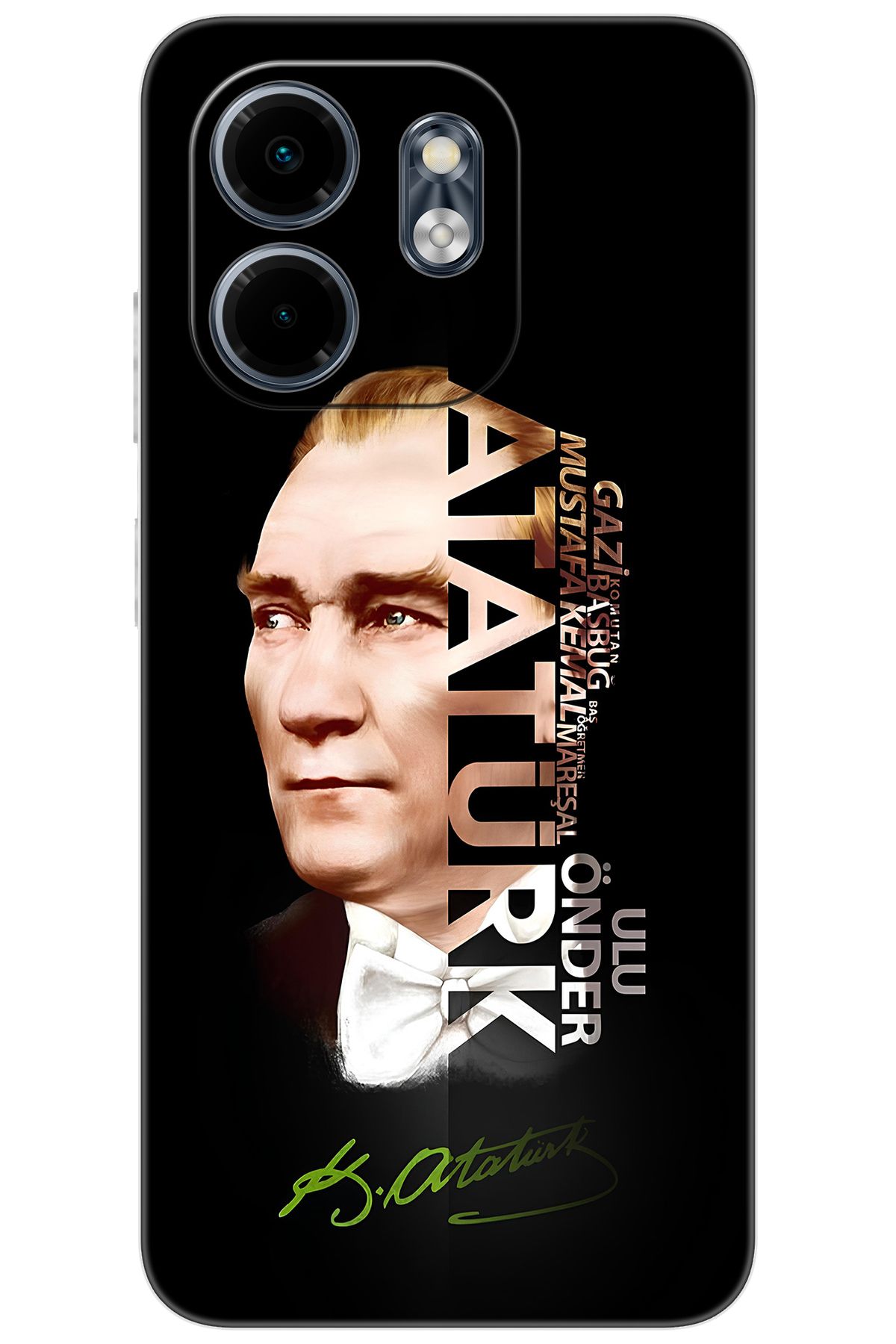 Ceppare iNfinix Smart 9 (X6532) Uyumlu Kılıf Desen Baskılı Silikon Atatürk STK:681 CP-5Ryrbxe