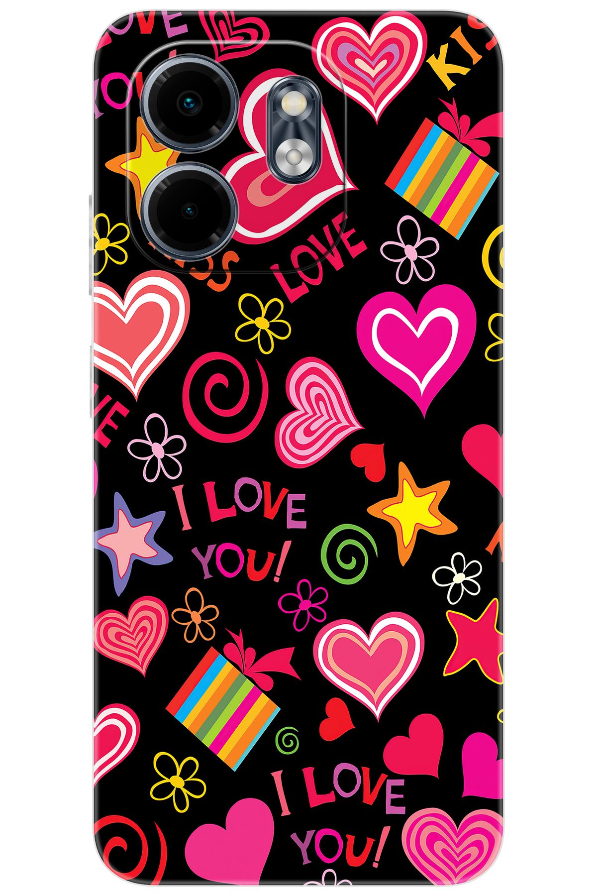 Ceppare iNfinix Smart 9 (X6532) Uyumlu Kılıf Desen Baskılı Silikon Kıss Love STK:265 CP-dYXjAMF
