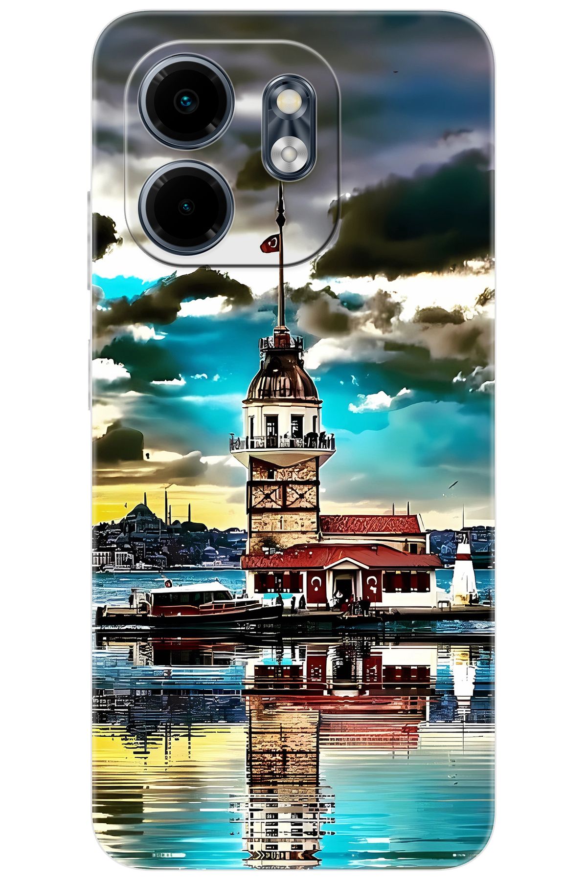 Ceppare iNfinix Smart 9 (X6532) Uyumlu Kılıf Desen Baskılı Silikon Kız Kulesi STK:692 CP-SdycoDe
