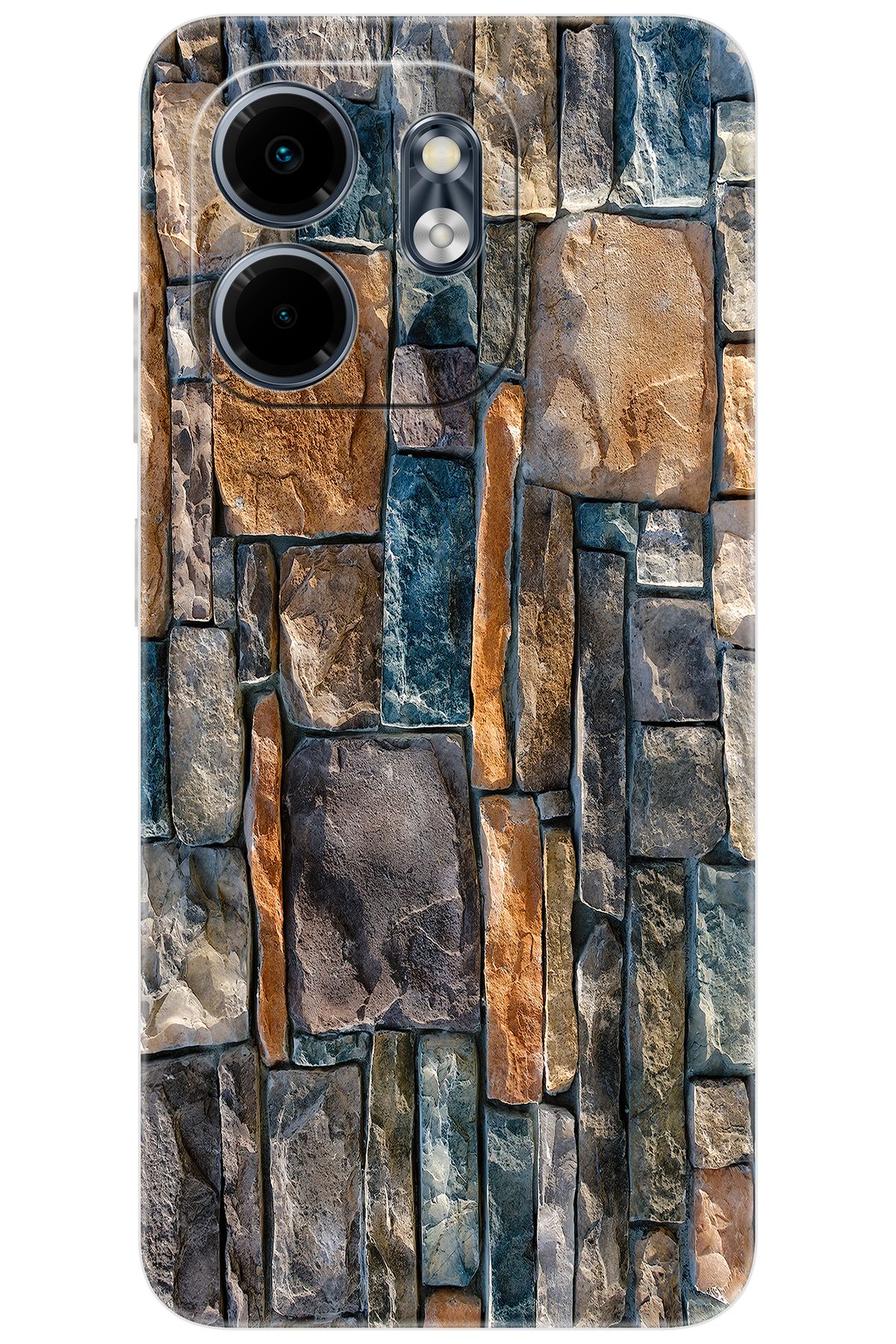 Ceppare iNfinix Smart 9 (X6532) Uyumlu Kılıf Desen Baskılı Silikon Taş Duvar STK:233 CP-5rBlz3a
